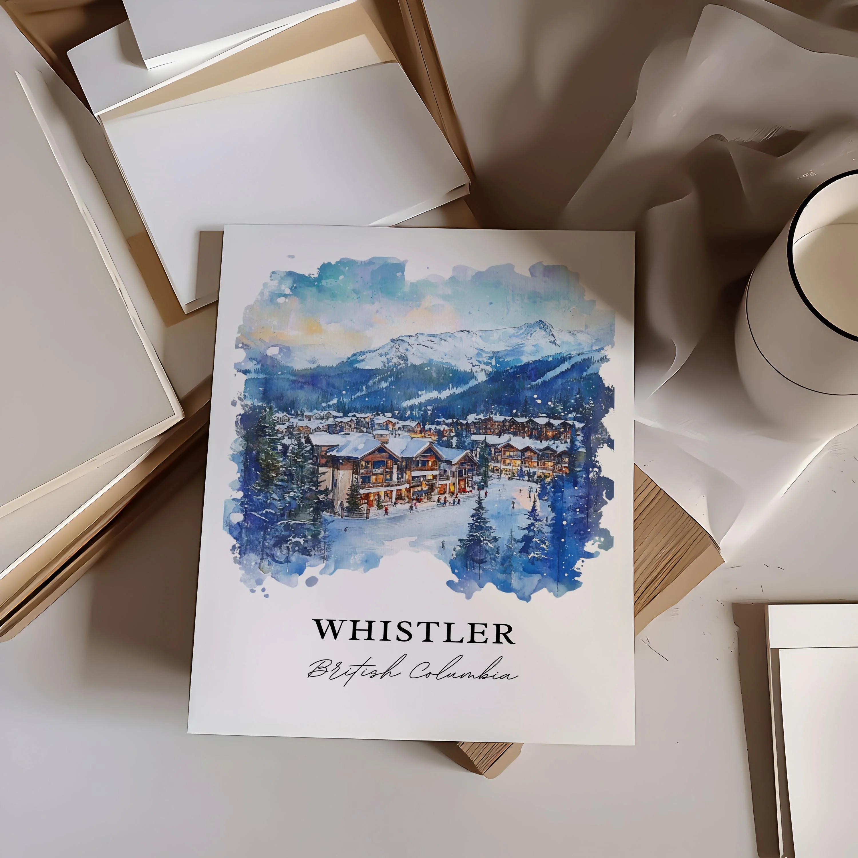 Whistler, Canada – Watercolor Art Print - Image 5