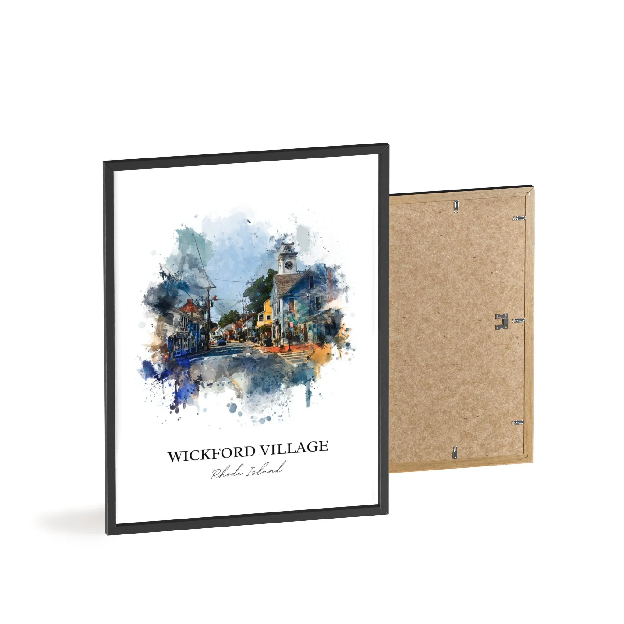 Wickford, Rhode Island – Watercolor Art Print - Image 11