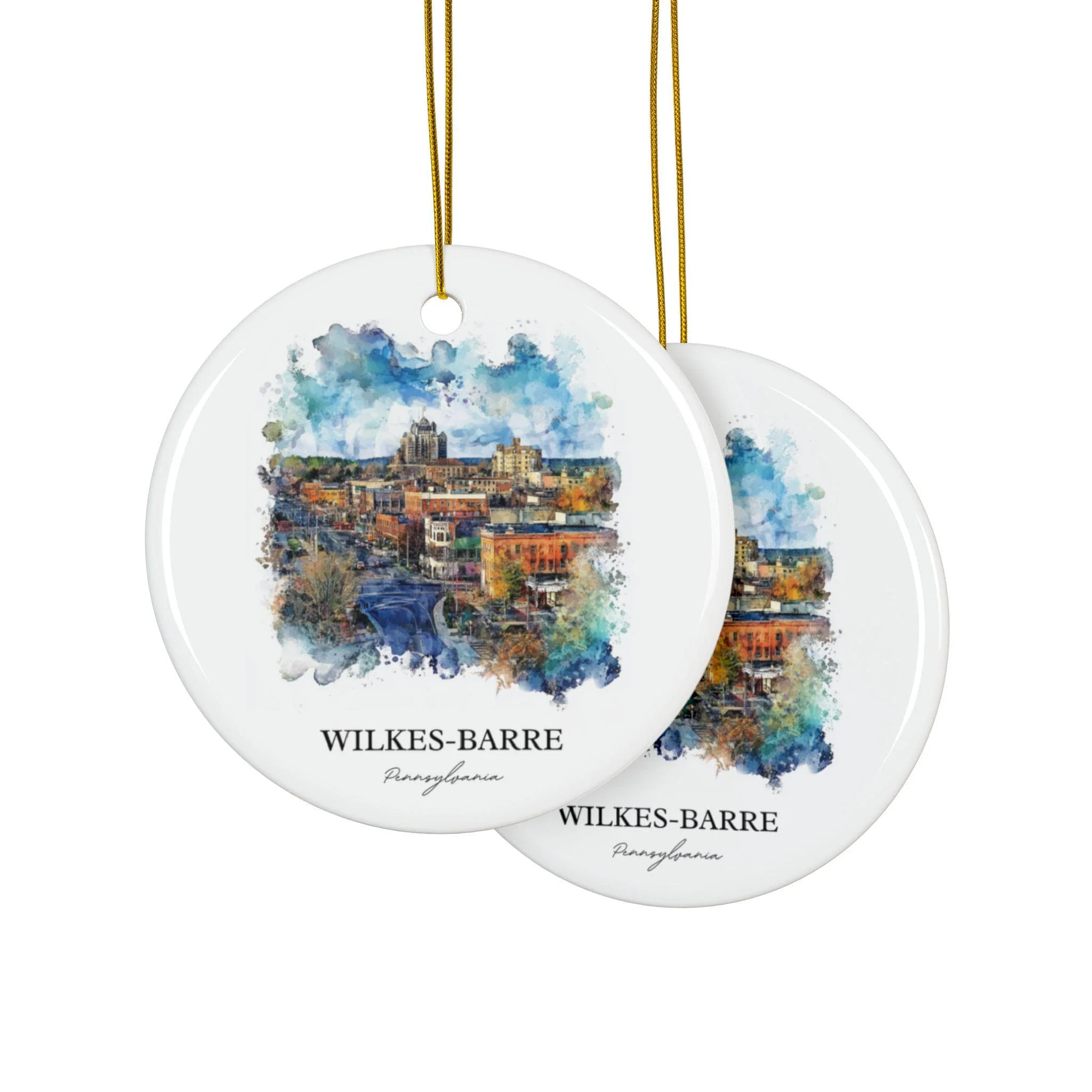 Wilkes-Barre Ornament: Unique Wilkes-Barre Souvenir, Pennsylvania Xmas Decor, and Authentic Wilkes-Barre Gift - Image 2