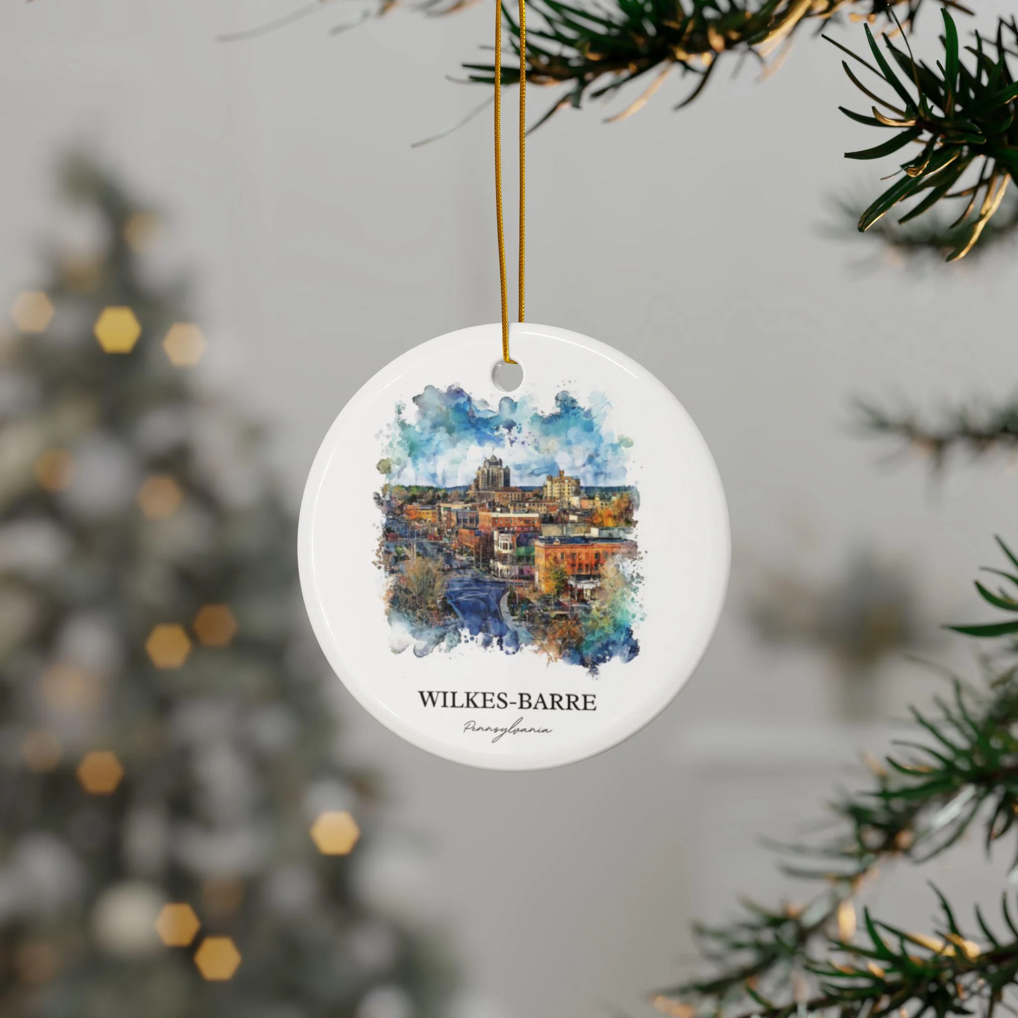 Wilkes-Barre Ornament: Unique Wilkes-Barre Souvenir, Pennsylvania Xmas Decor, and Authentic Wilkes-Barre Gift - Image 3