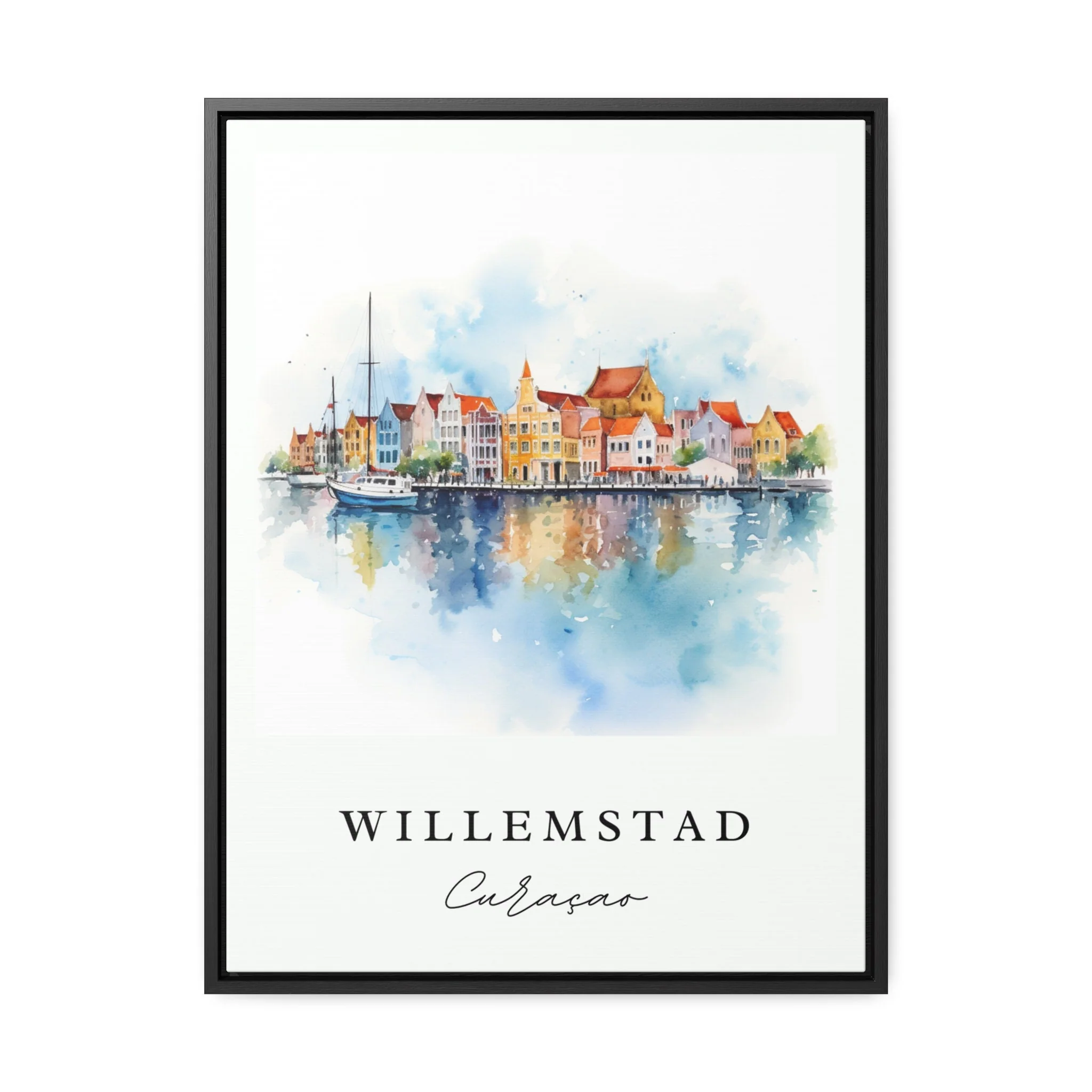 Willemstad, Curacao – Watercolor Art Print - Image 5