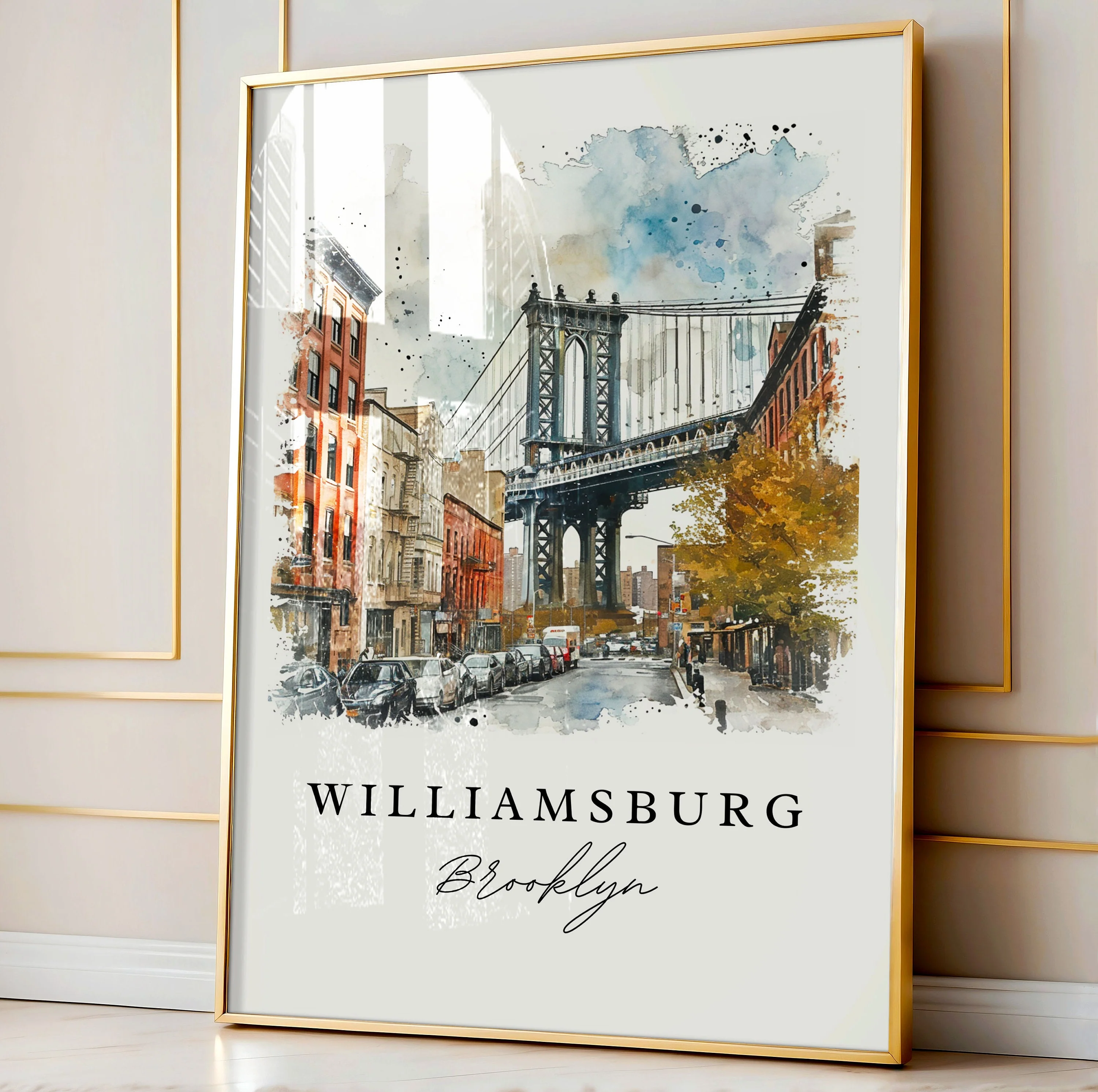 Williamsburg, USA – Watercolor Art Print - Image 4