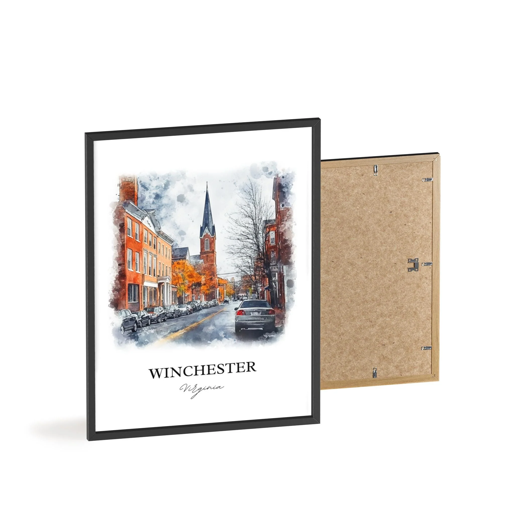 Winchester, USA – Watercolor Art Print of Shenandoah Valley Virginia - Image 8