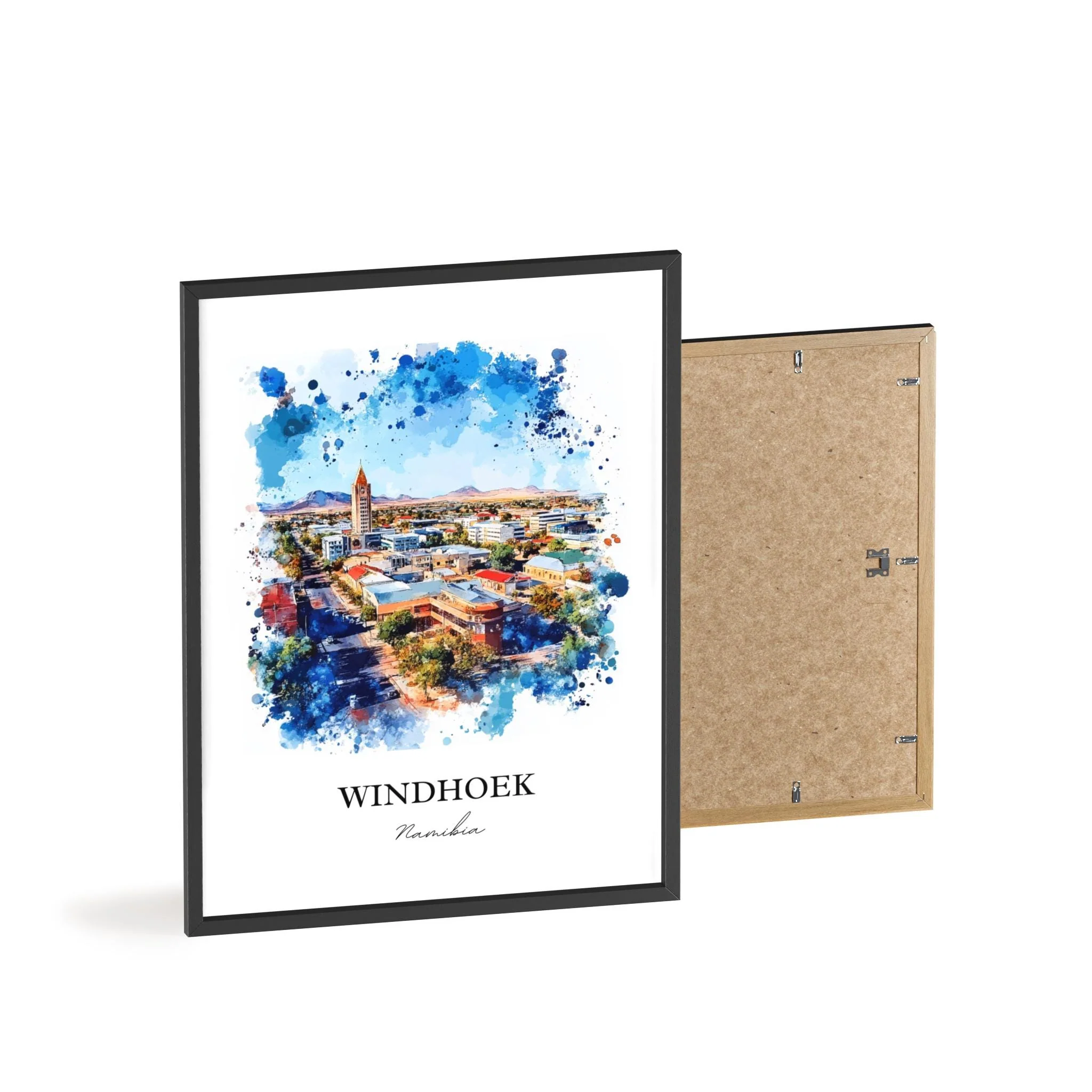 Windhoek, Namibia – Watercolor Art Print - Image 8
