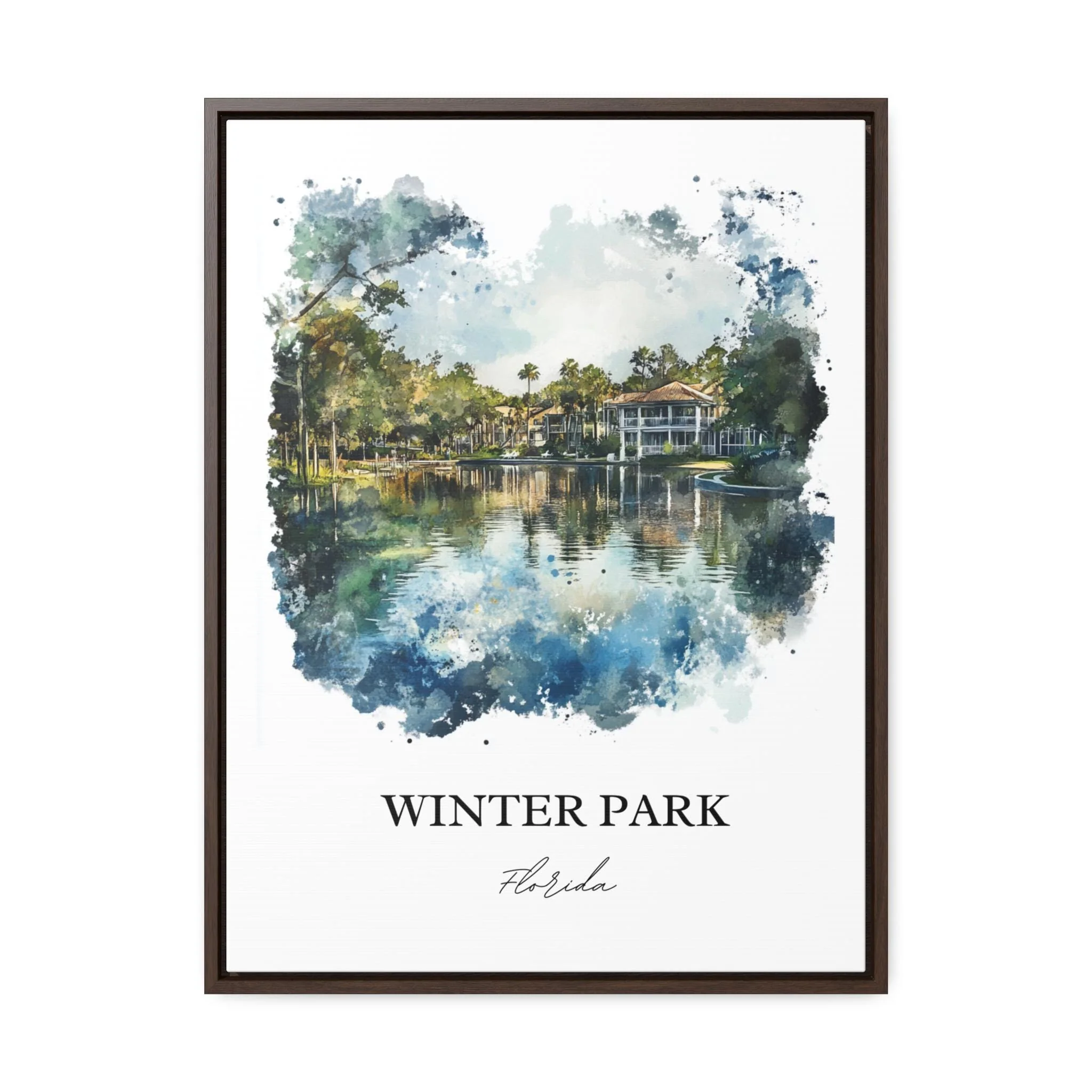 Winter Park, FL, USA – Watercolor Art Print - Image 7