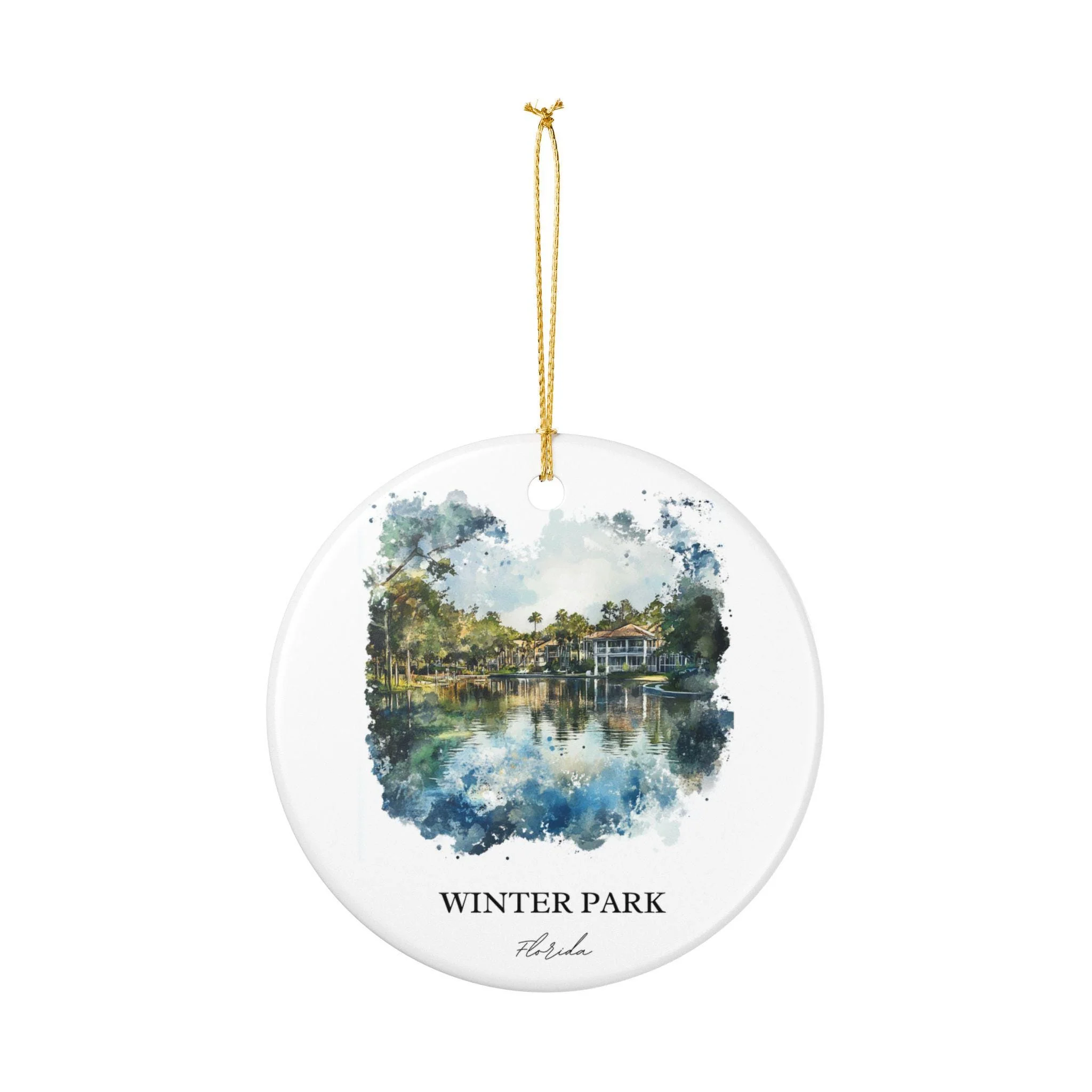 Winter Park Florida Ornament: Unique Winter Park Souvenir, Winter Park FL Xmas Decor, and Authentic Winter Park FL Gift - Image 2