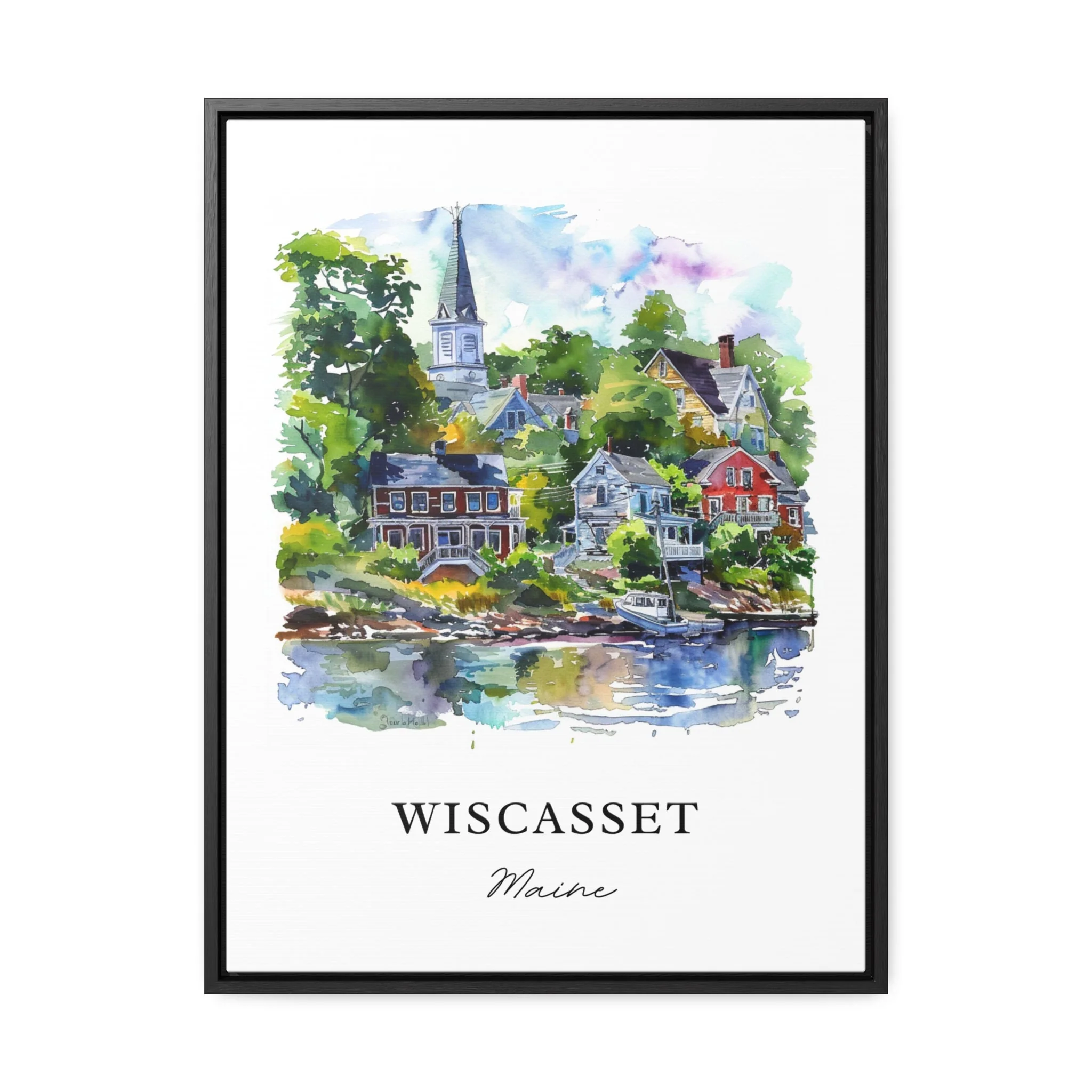 Wiscasset, Maine – Watercolor Art Print - Image 5