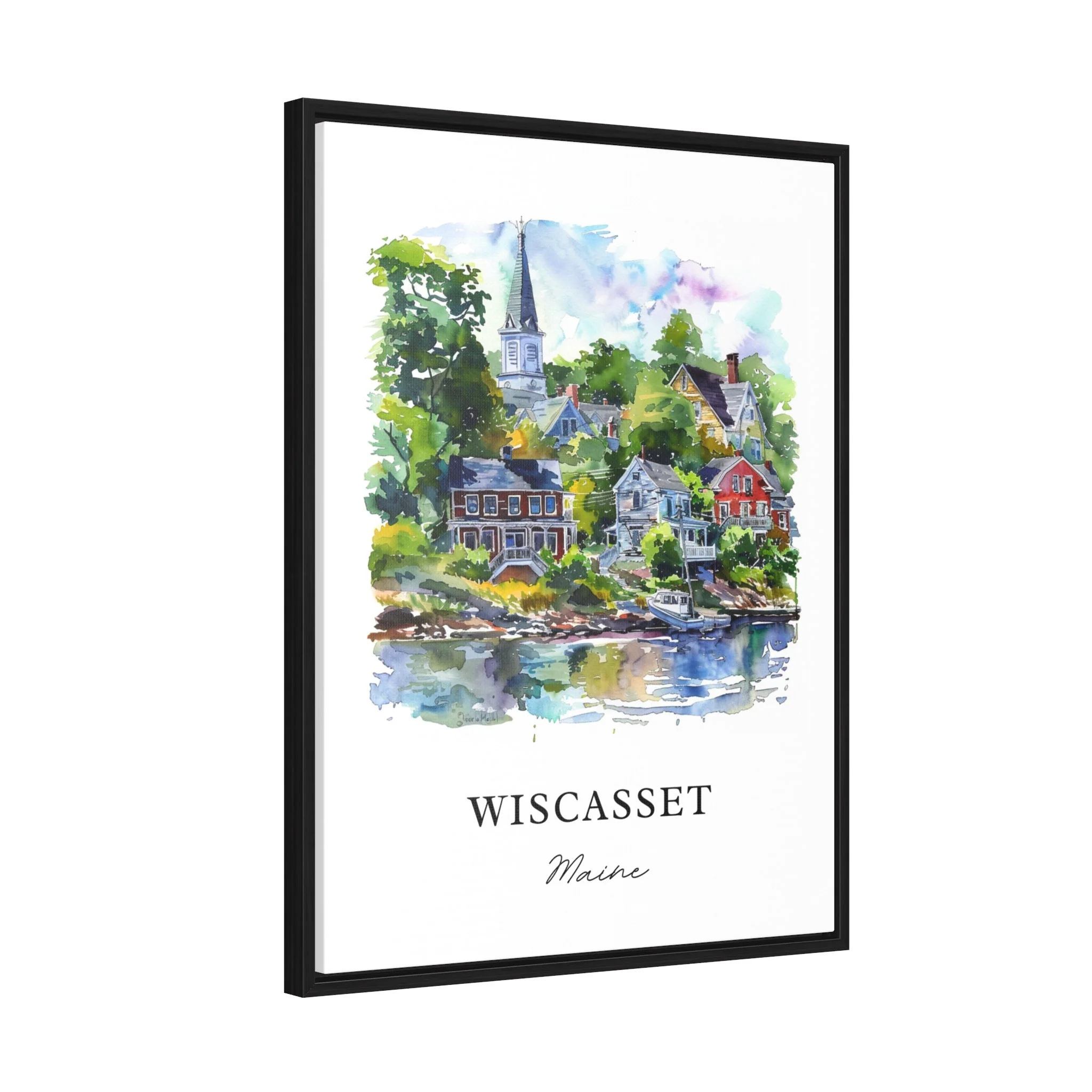 Wiscasset, Maine – Watercolor Art Print - Image 6