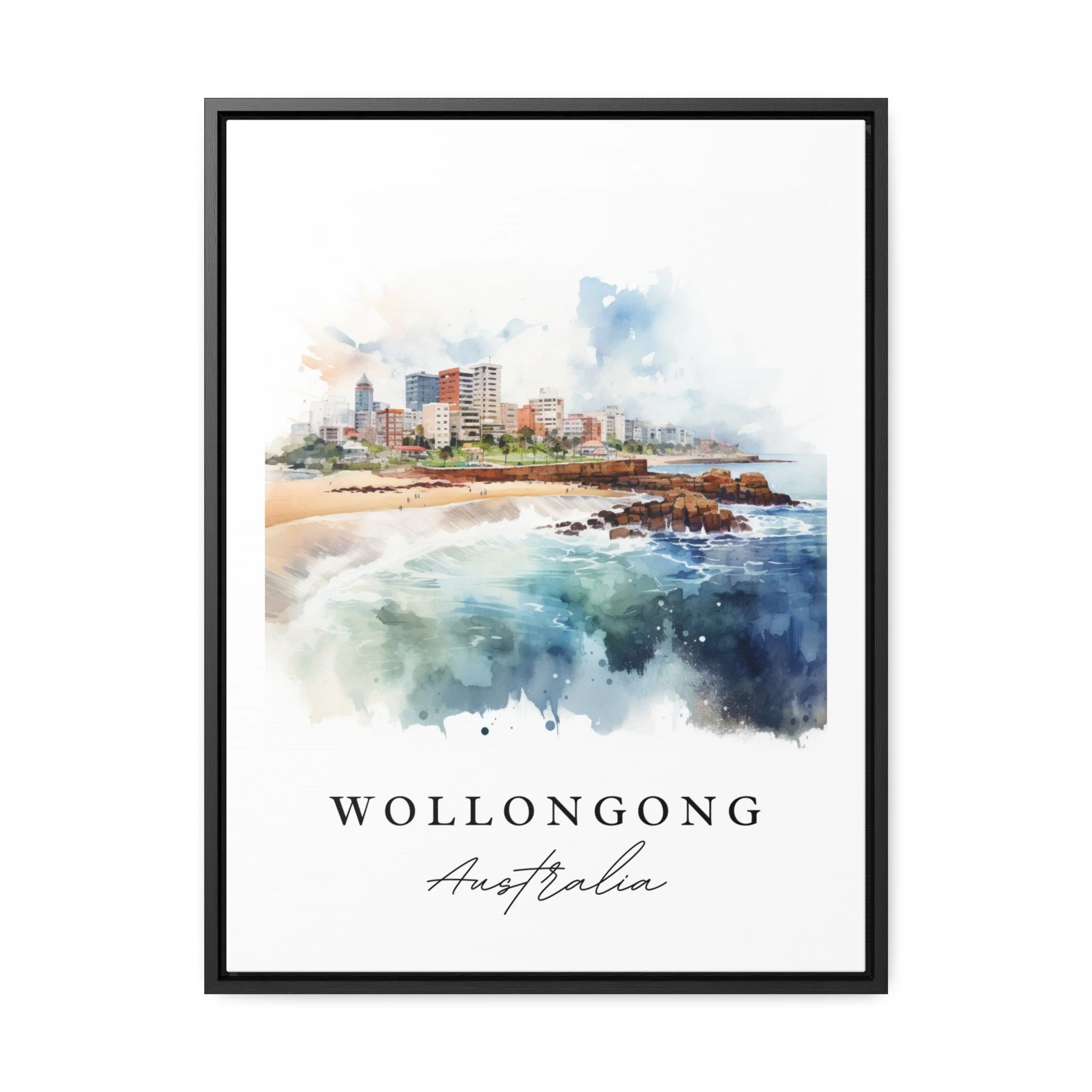 Wollongong, Australia – Watercolor Art Print - Image 7
