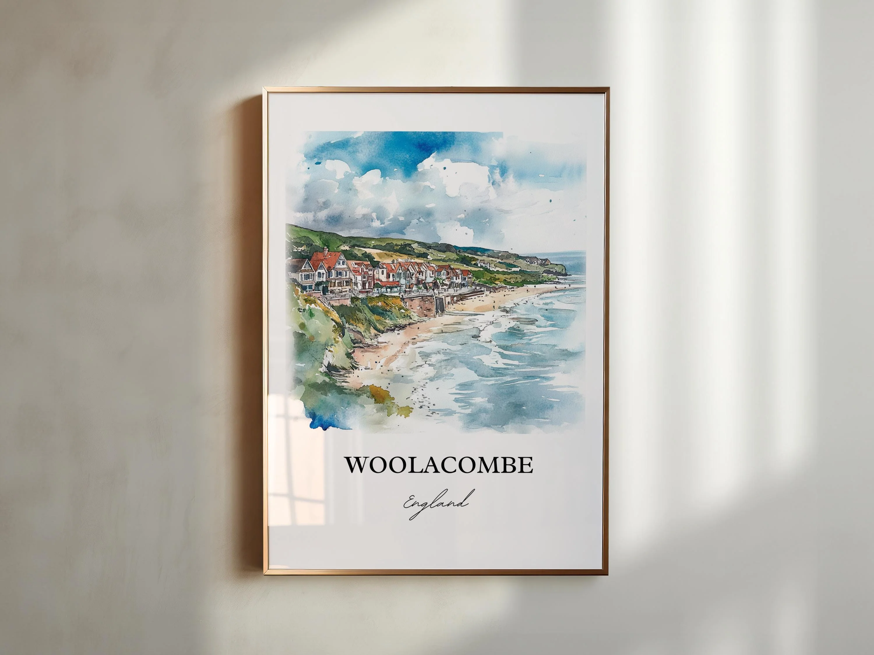 Woolacombe, England – Watercolor Art Print - Image 6