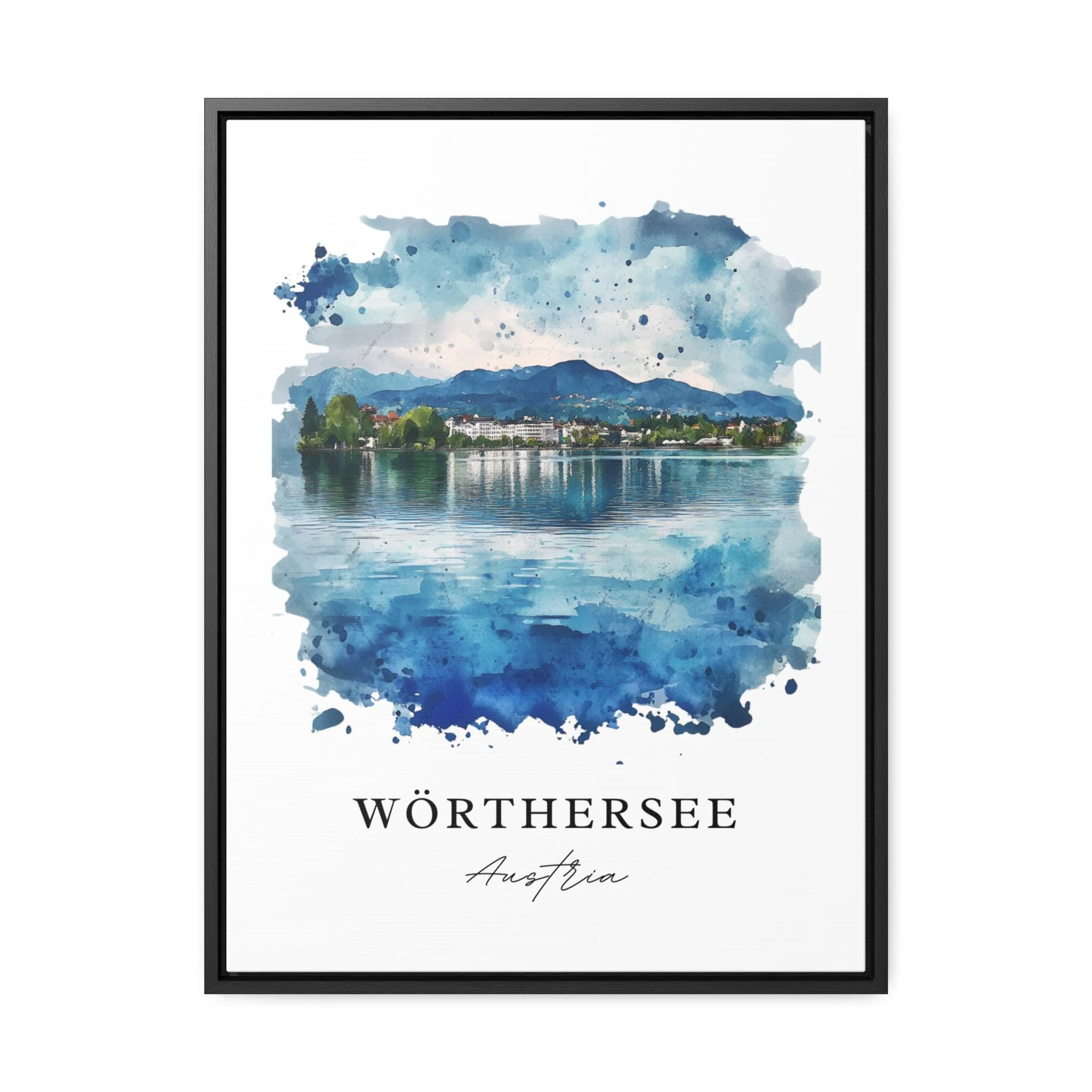 Wörthersee, Austria – Watercolor Art Print - Image 5