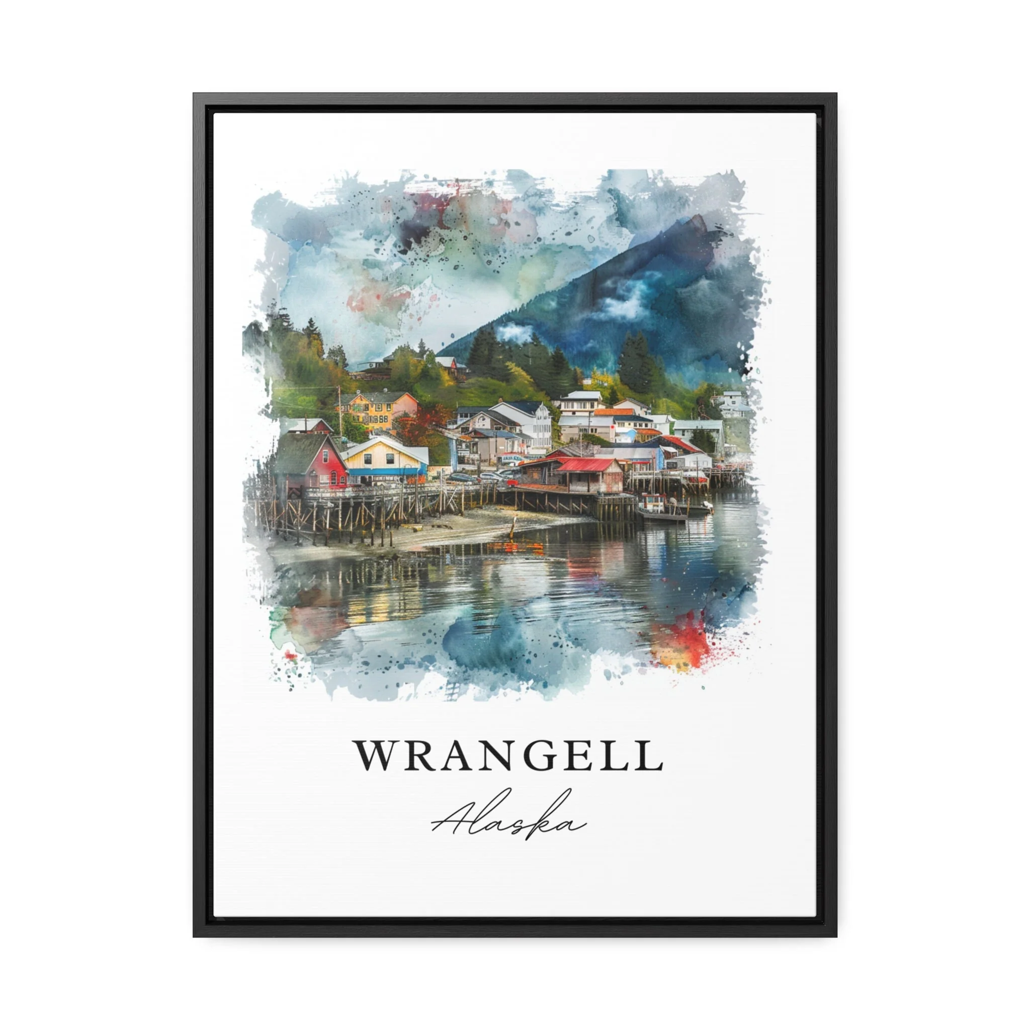 Wrangell, Alaska, Alaska – Watercolor Art Print - Image 5