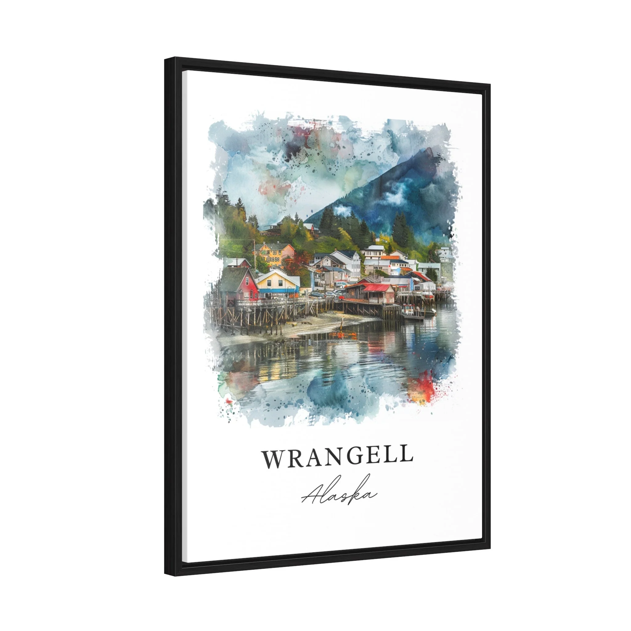 Wrangell, Alaska, Alaska – Watercolor Art Print - Image 6
