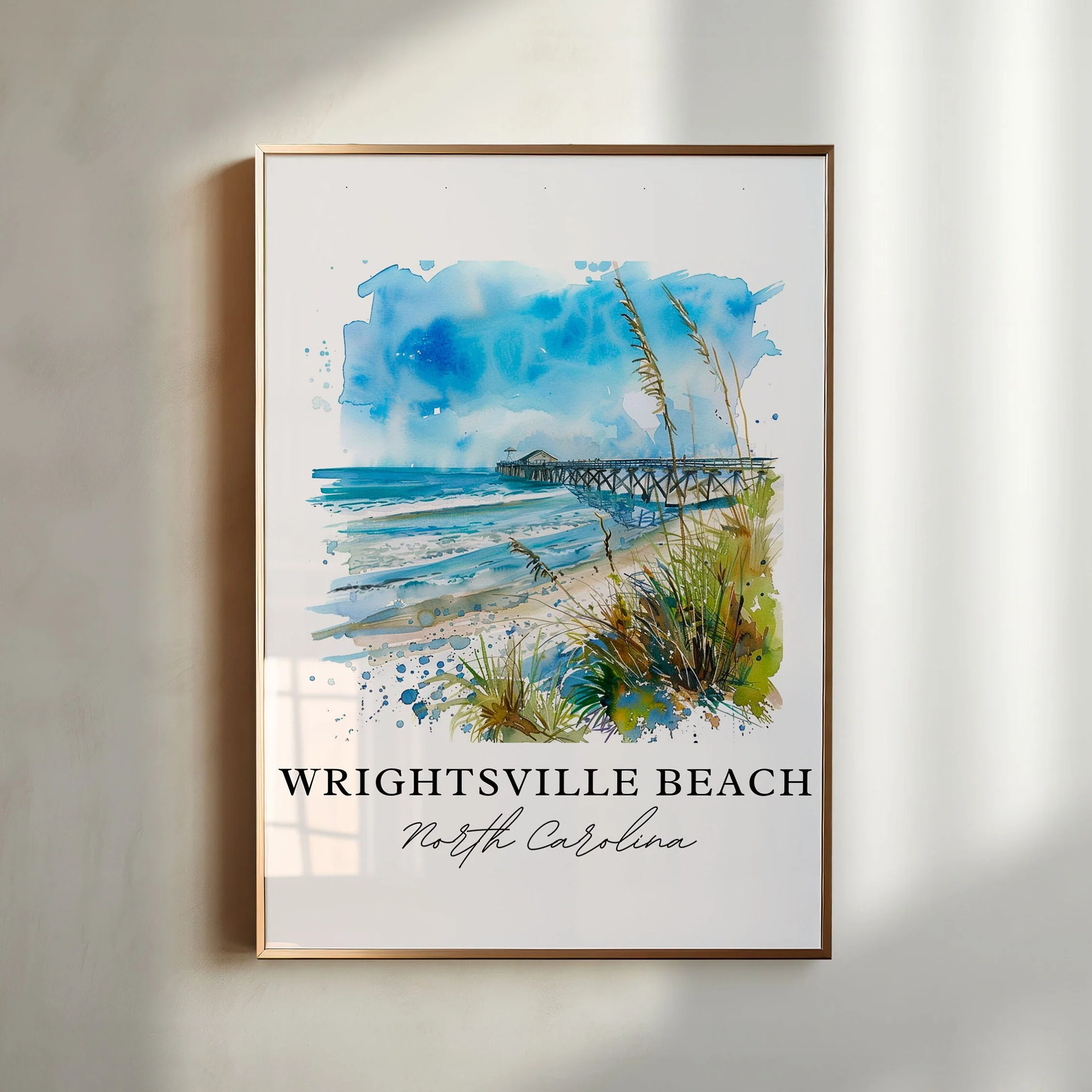 Wrightsville Beach, USA – Watercolor Art Print