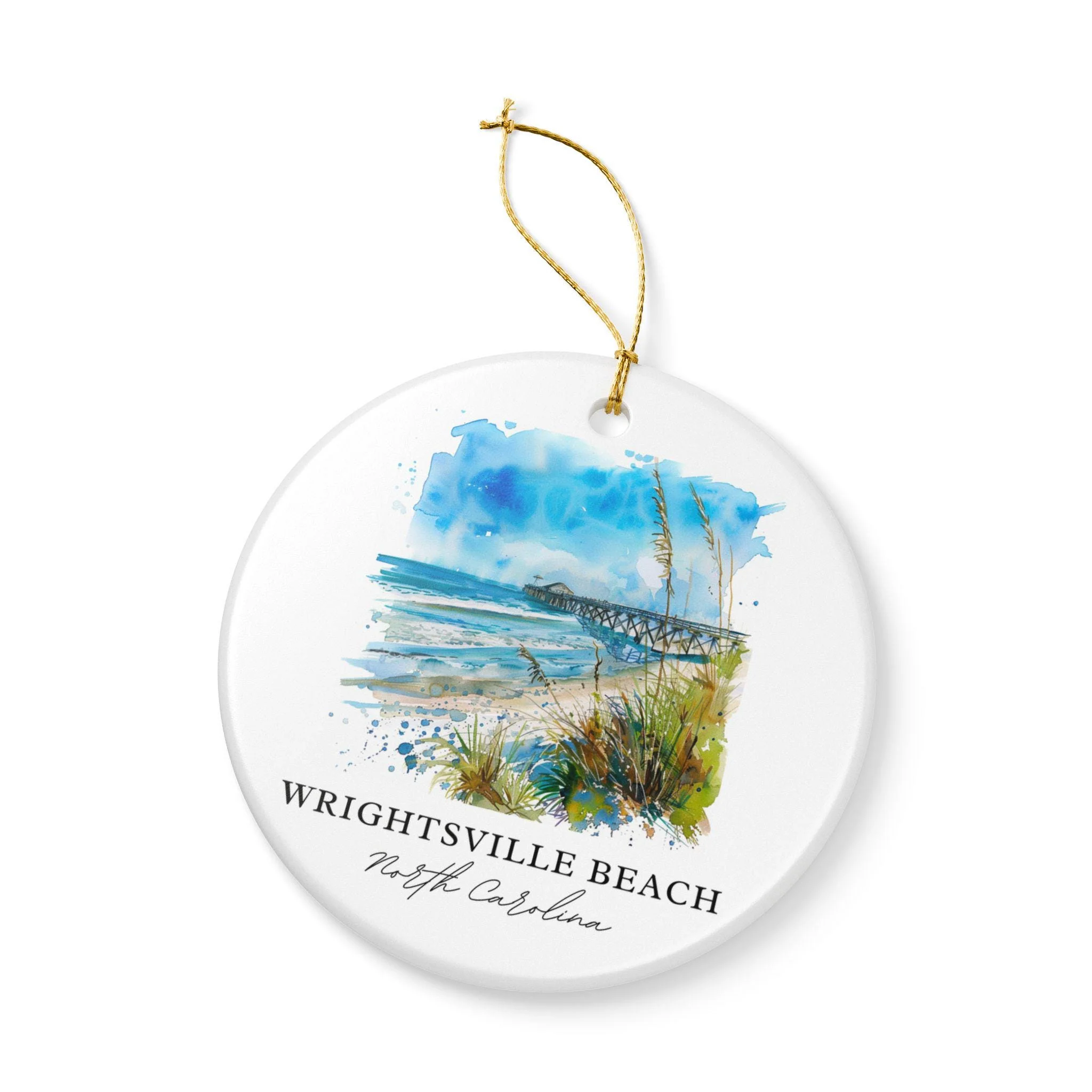 Wrightsville Beach NC Ornament: Unique Wrightsville Beach Souvenir, Wrightsville Beach Xmas Decor, and Authentic North Carolina Gift - Image 3