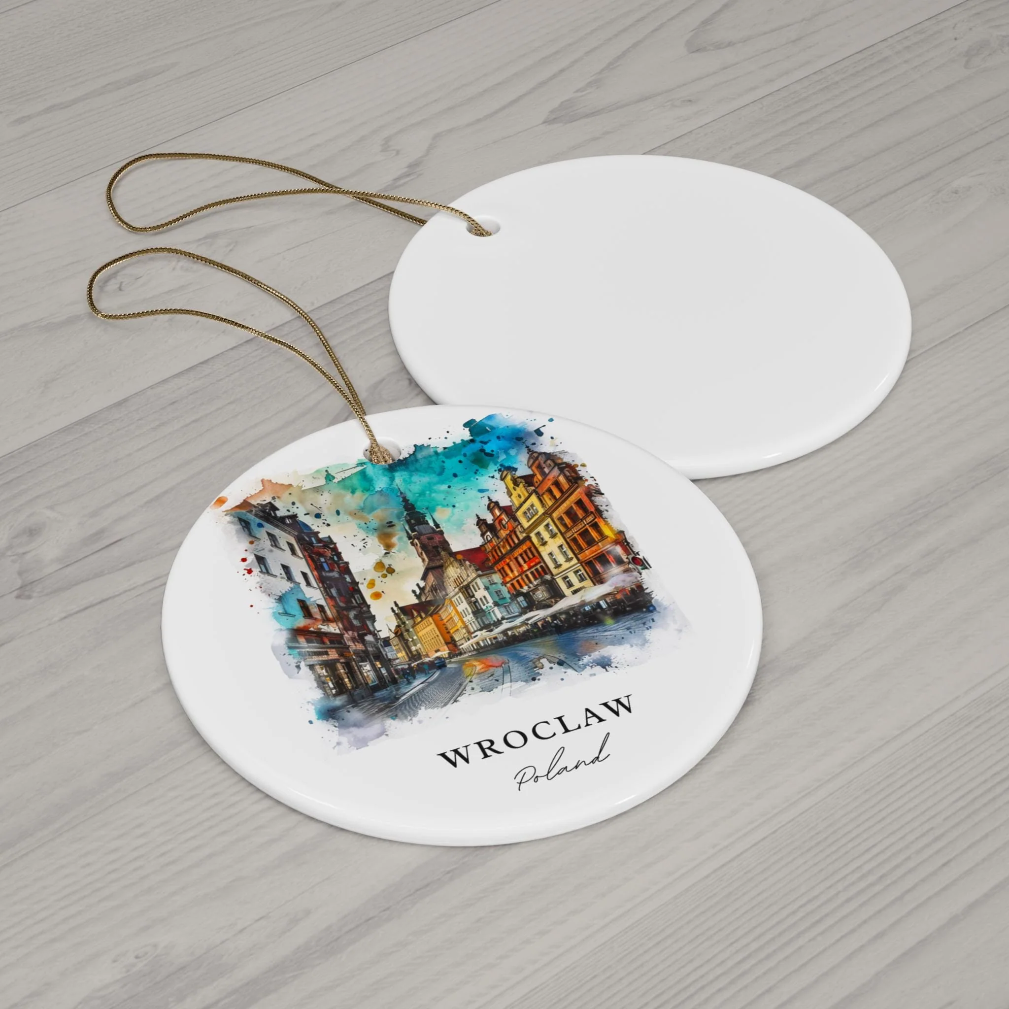 Wroclaw Poland Ornament: Unique Wroclaw Souvenir, Wroclaw Xmas Decor, and Authentic Wroclaw Poland Christmas Gift - Image 2
