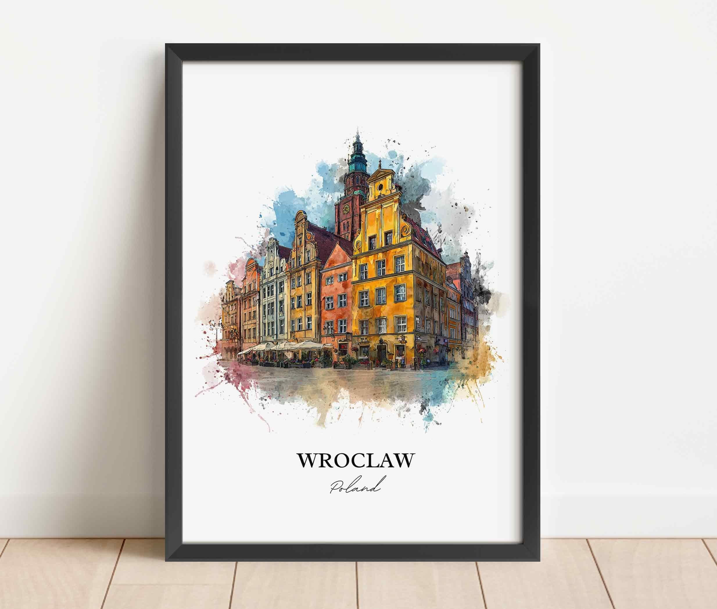 Wroclaw, Poland – Watercolor Art Print - Image 6