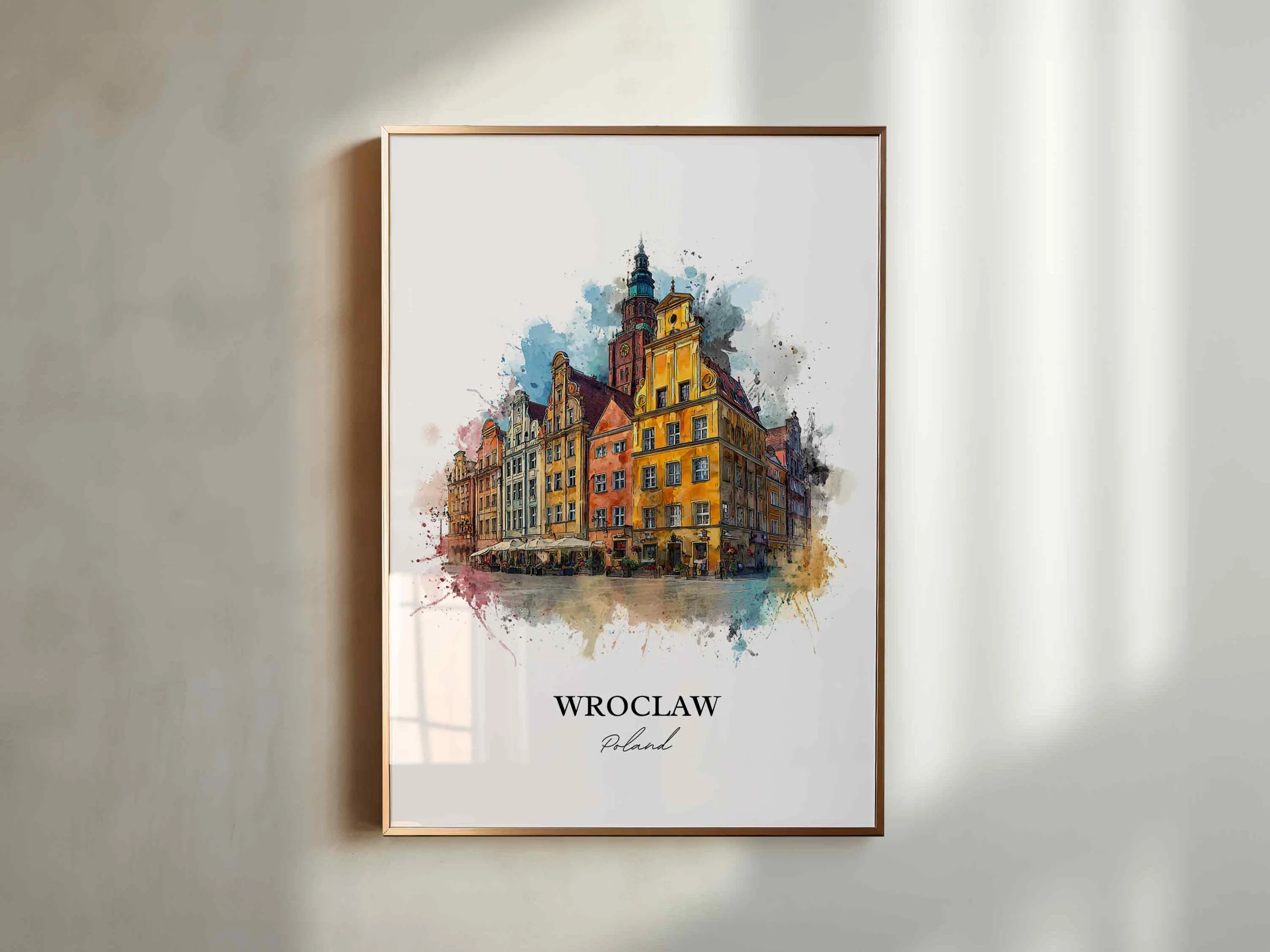 Wroclaw, Poland – Watercolor Art Print - Image 7