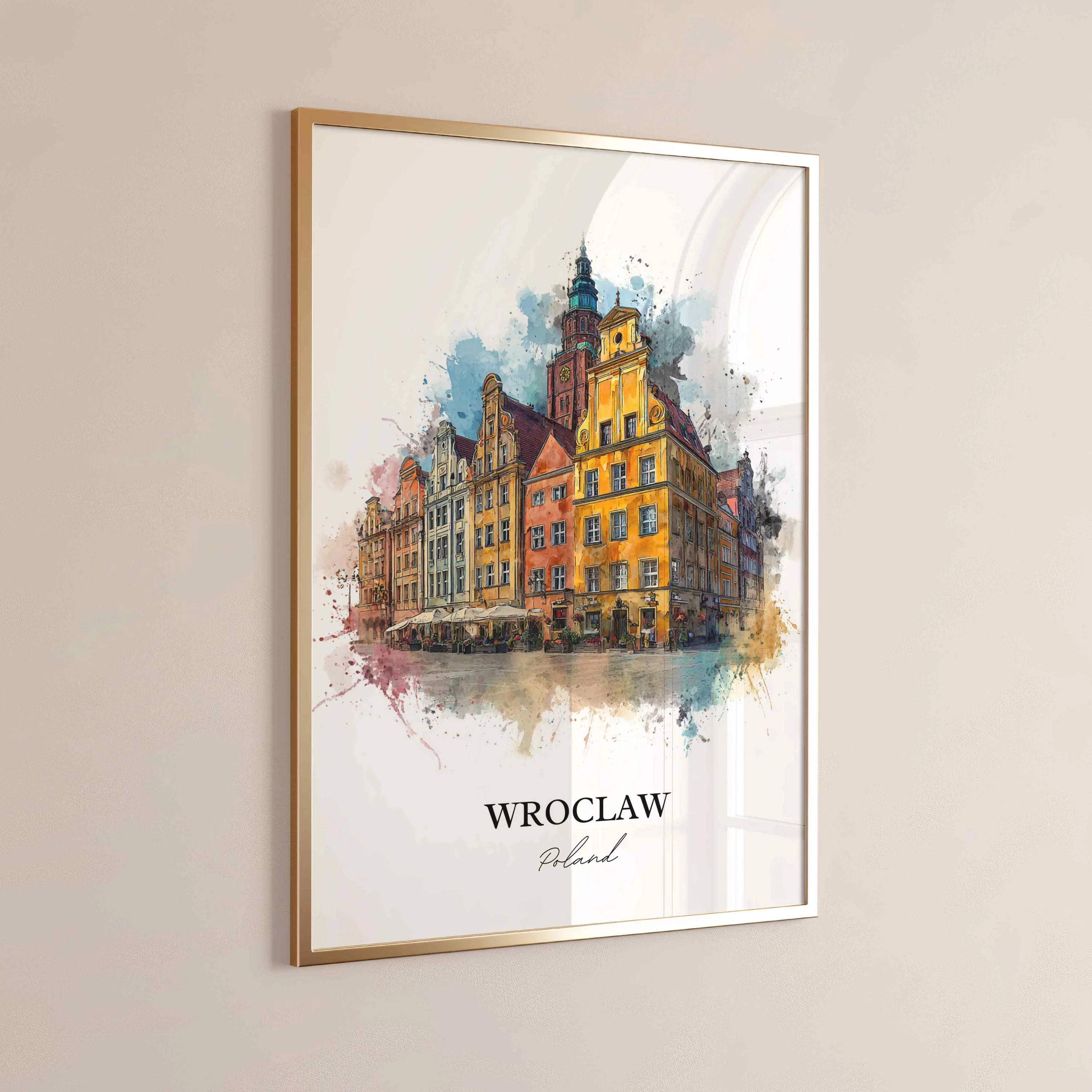 Wroclaw, Poland – Watercolor Art Print - Image 8
