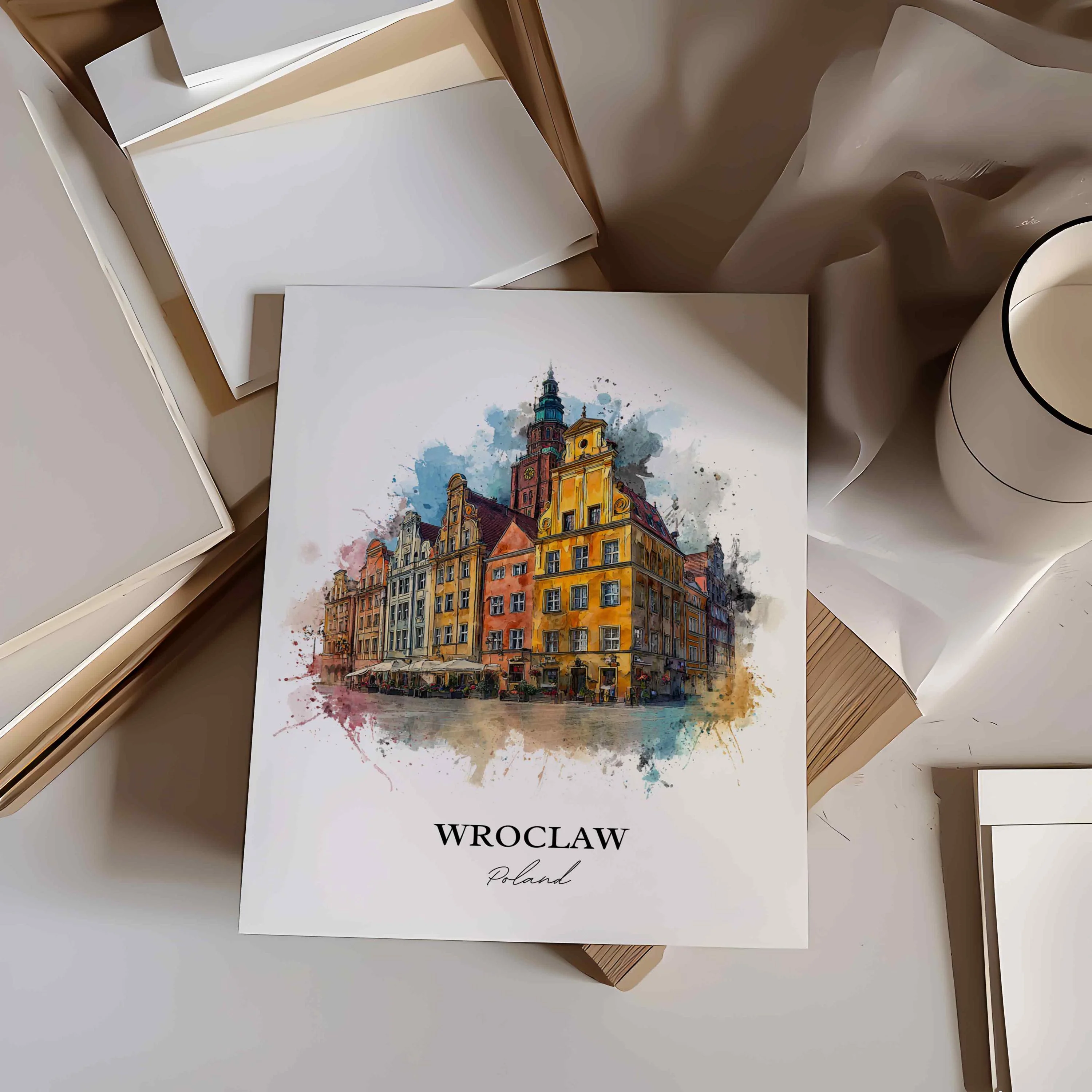 Wroclaw, Poland – Watercolor Art Print - Image 9