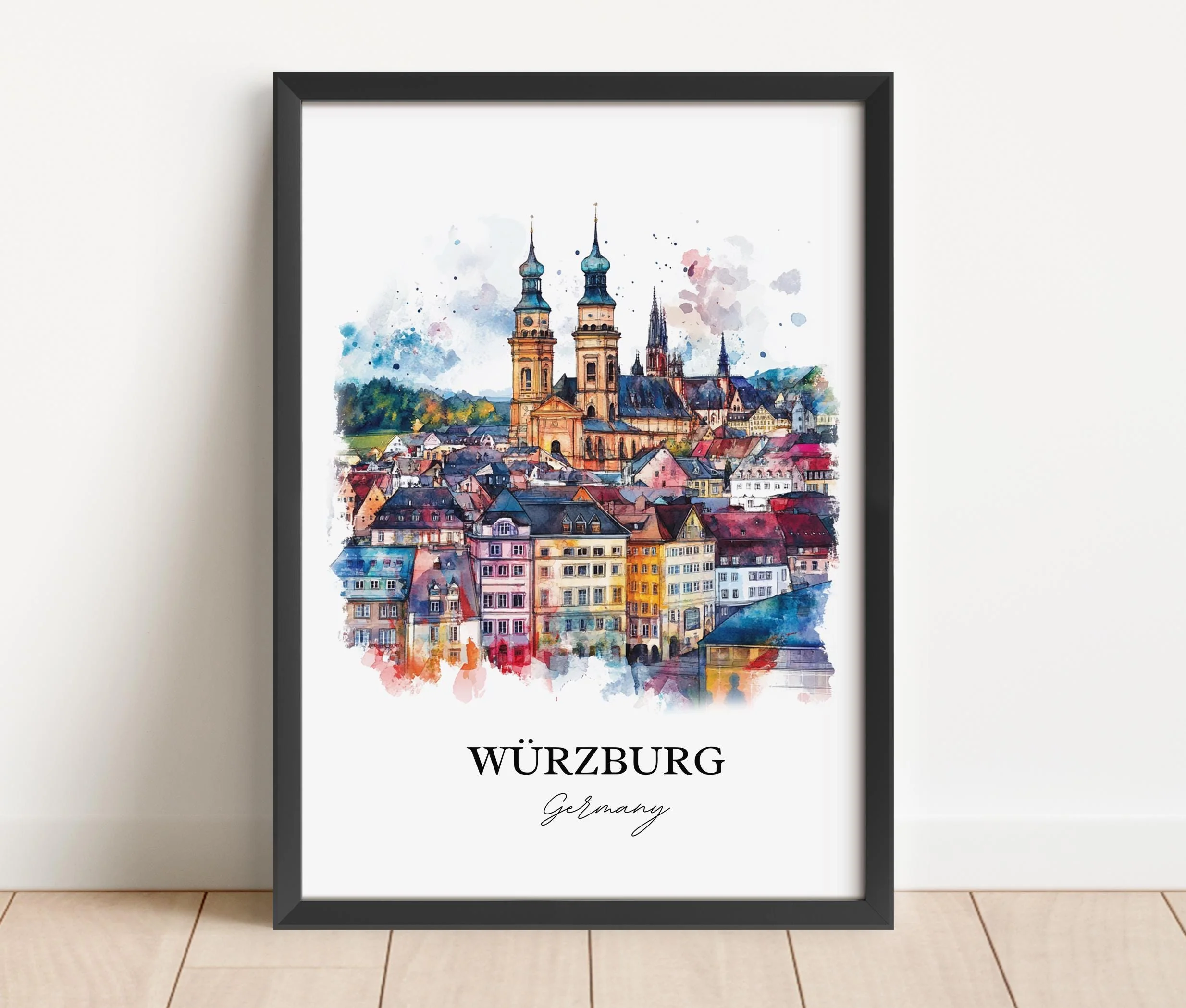 Würzburg, Germany – Watercolor Art Print - Image 5