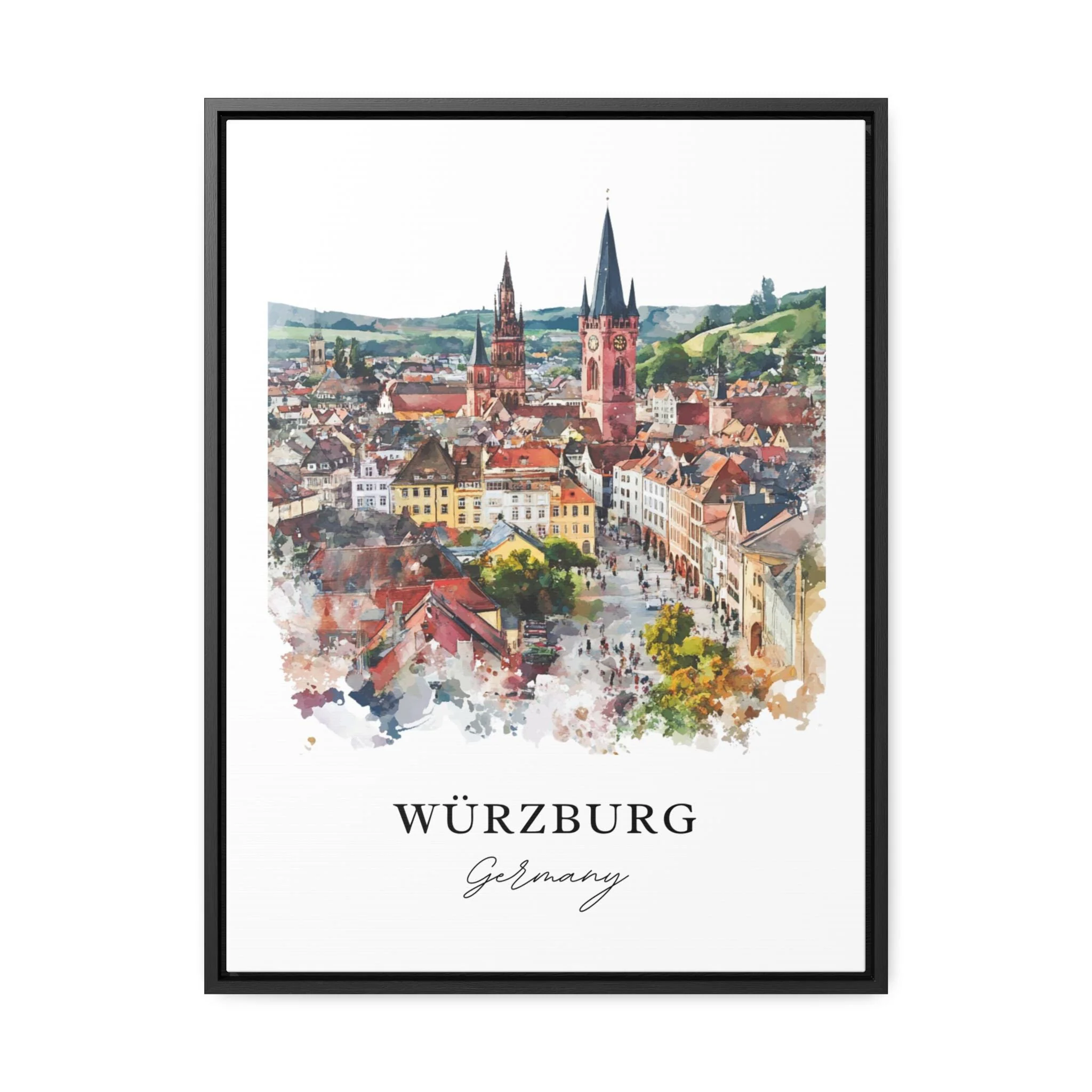 Wurzburg, Germany – Watercolor Art Print - Image 6