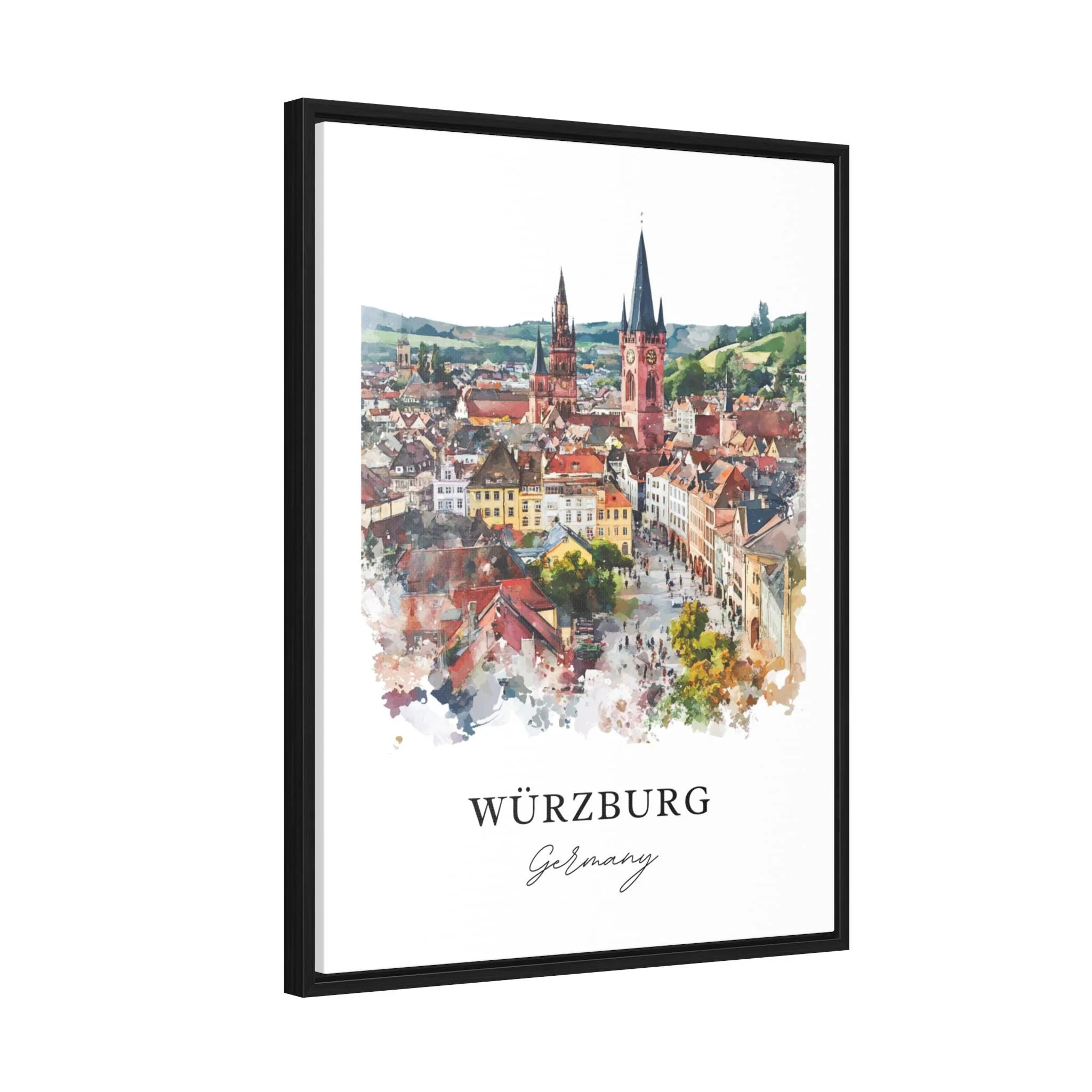 Wurzburg, Germany – Watercolor Art Print - Image 7