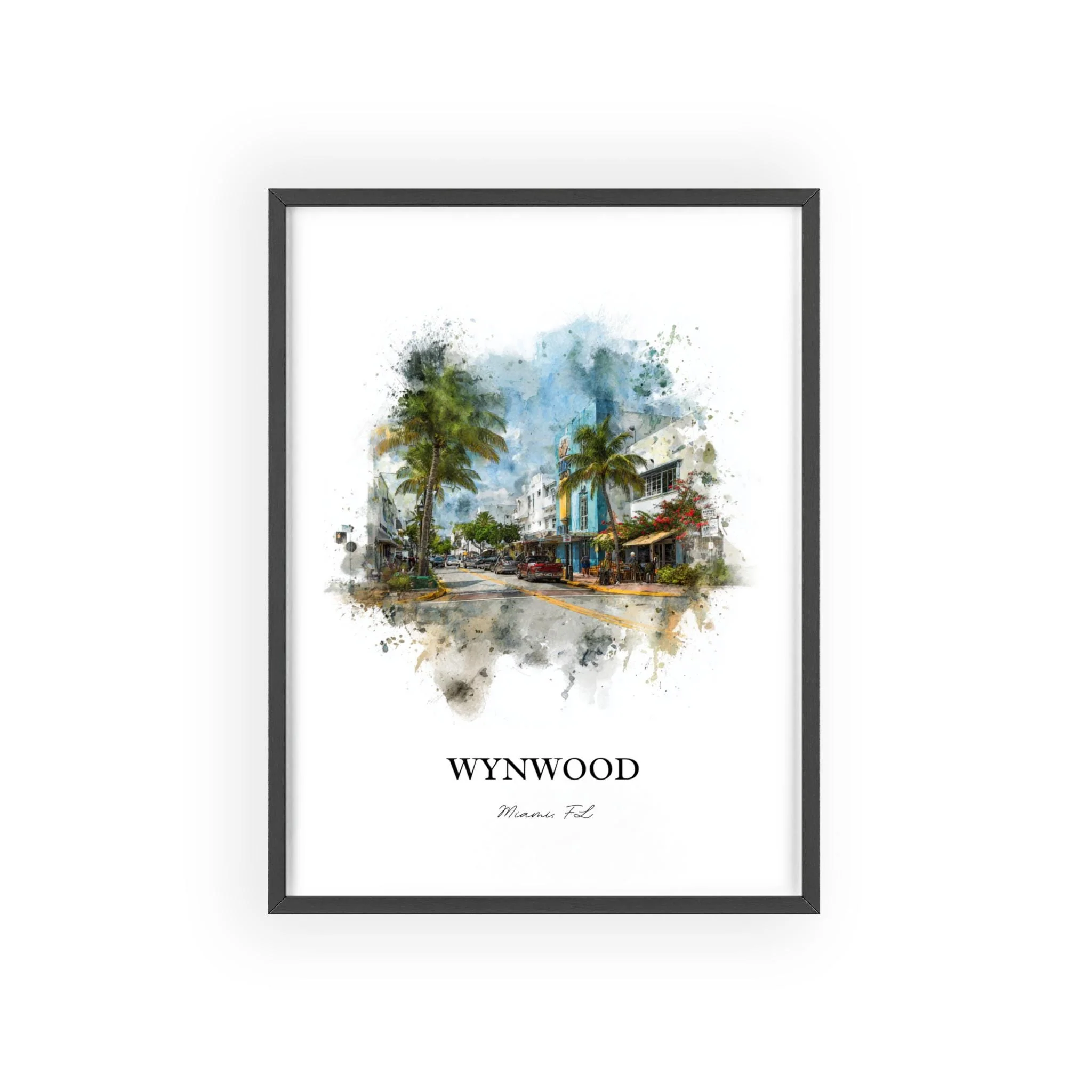 Wynwood, Florida – Watercolor Art Print - Image 9