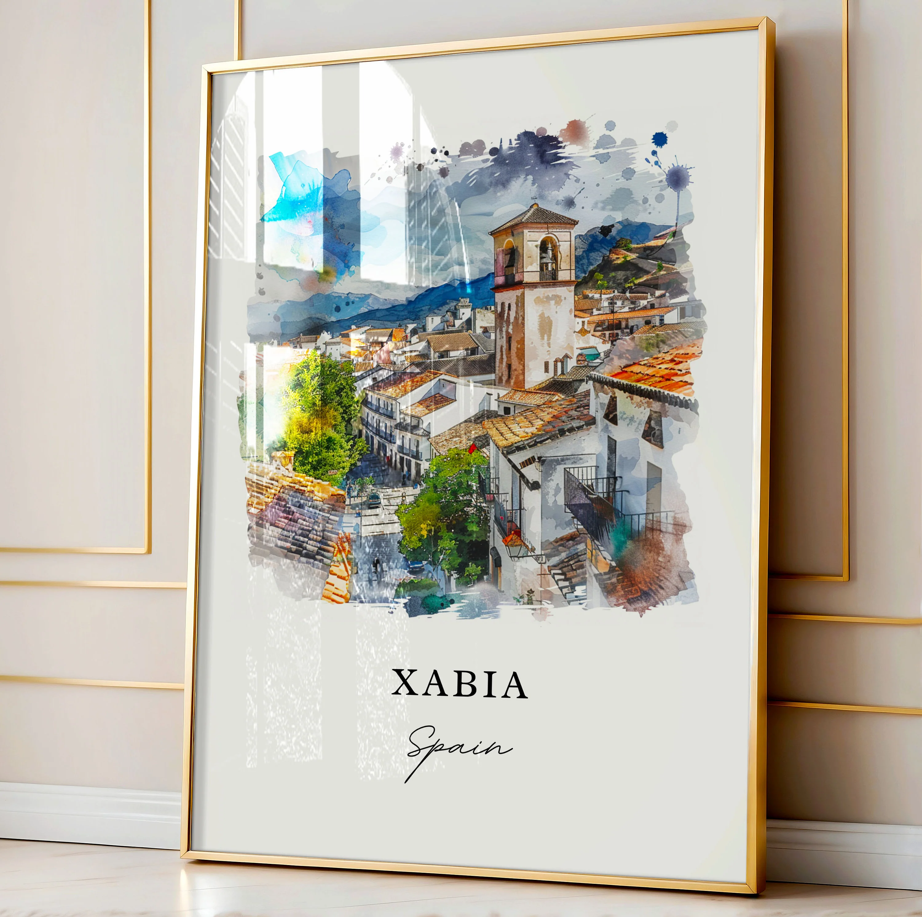 Xabia, Spain – Watercolor Art Print - Image 4