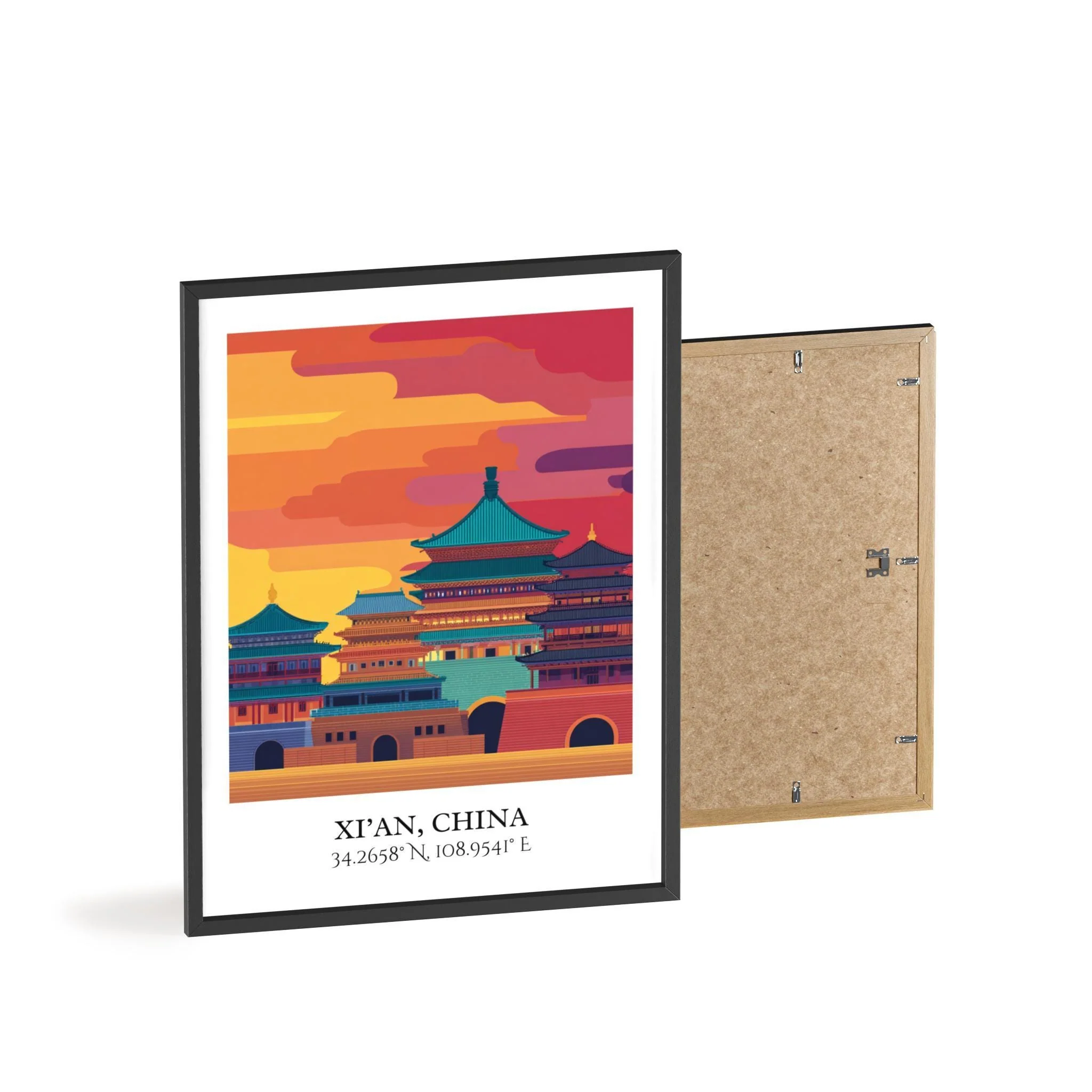 Xi'an, China – Watercolor Art Print - Image 8