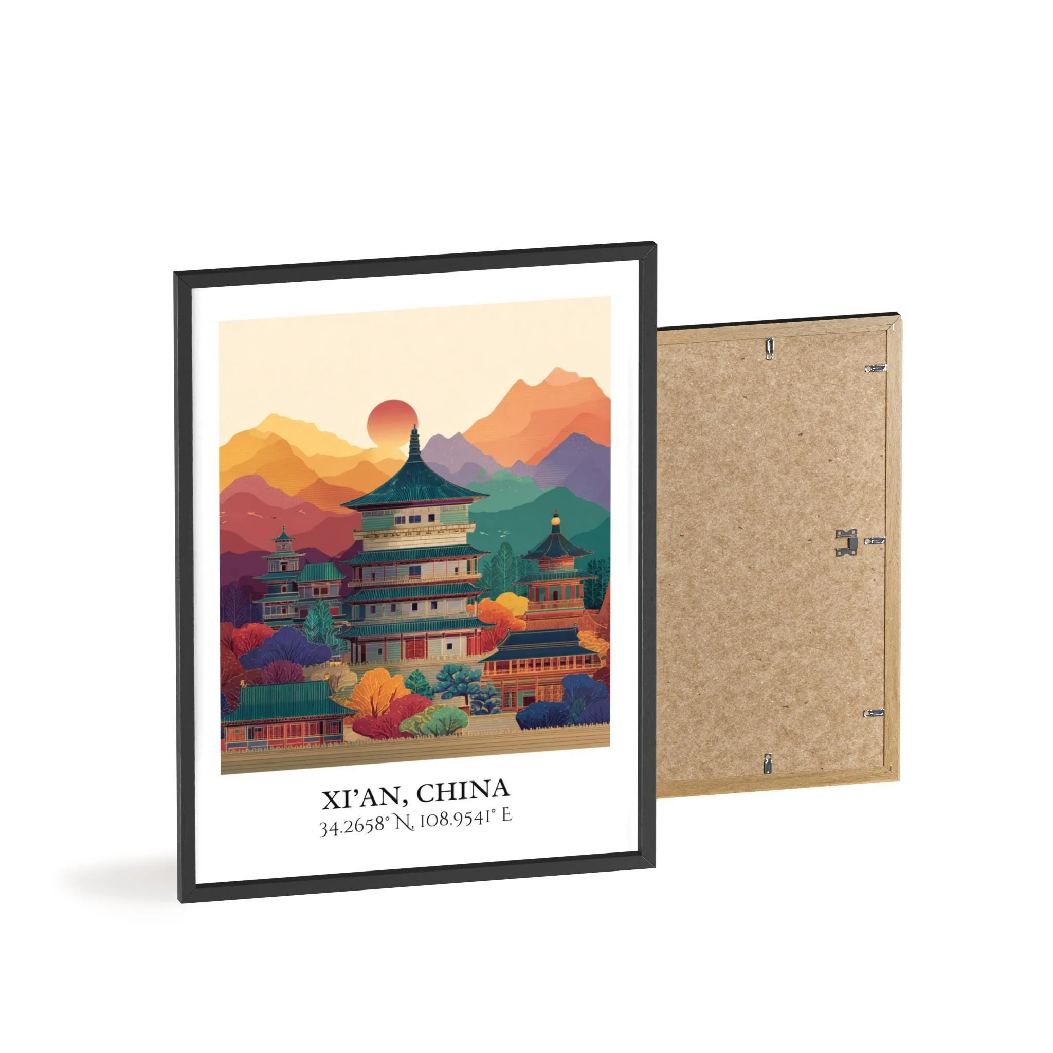 Xi'an, China – Watercolor Art Print - Image 8
