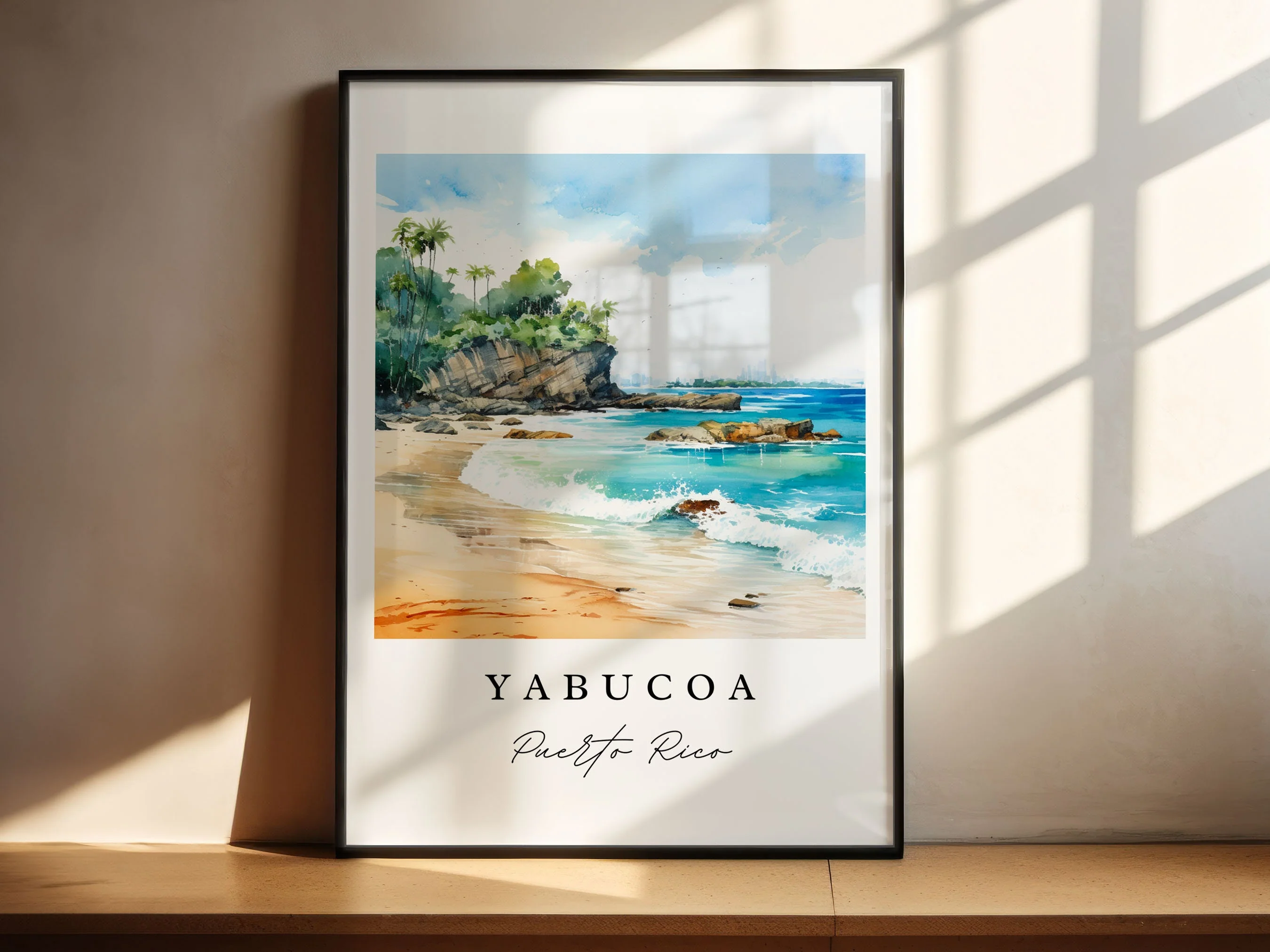 Yabucoa, Puerto Rico – Watercolor Art Print - Image 4