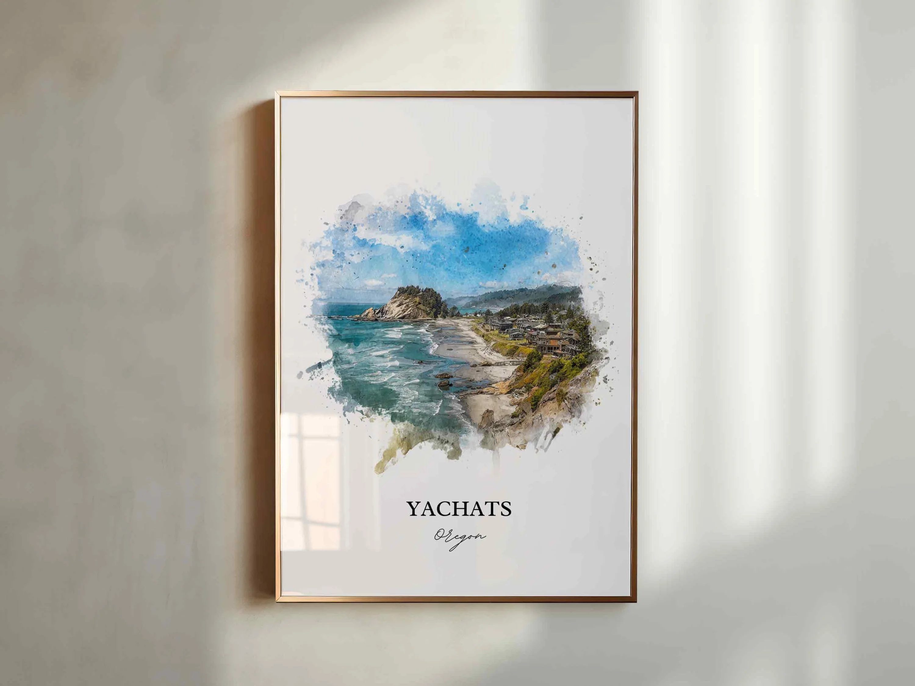 Yachats, Oregon – Watercolor Art Print - Image 7