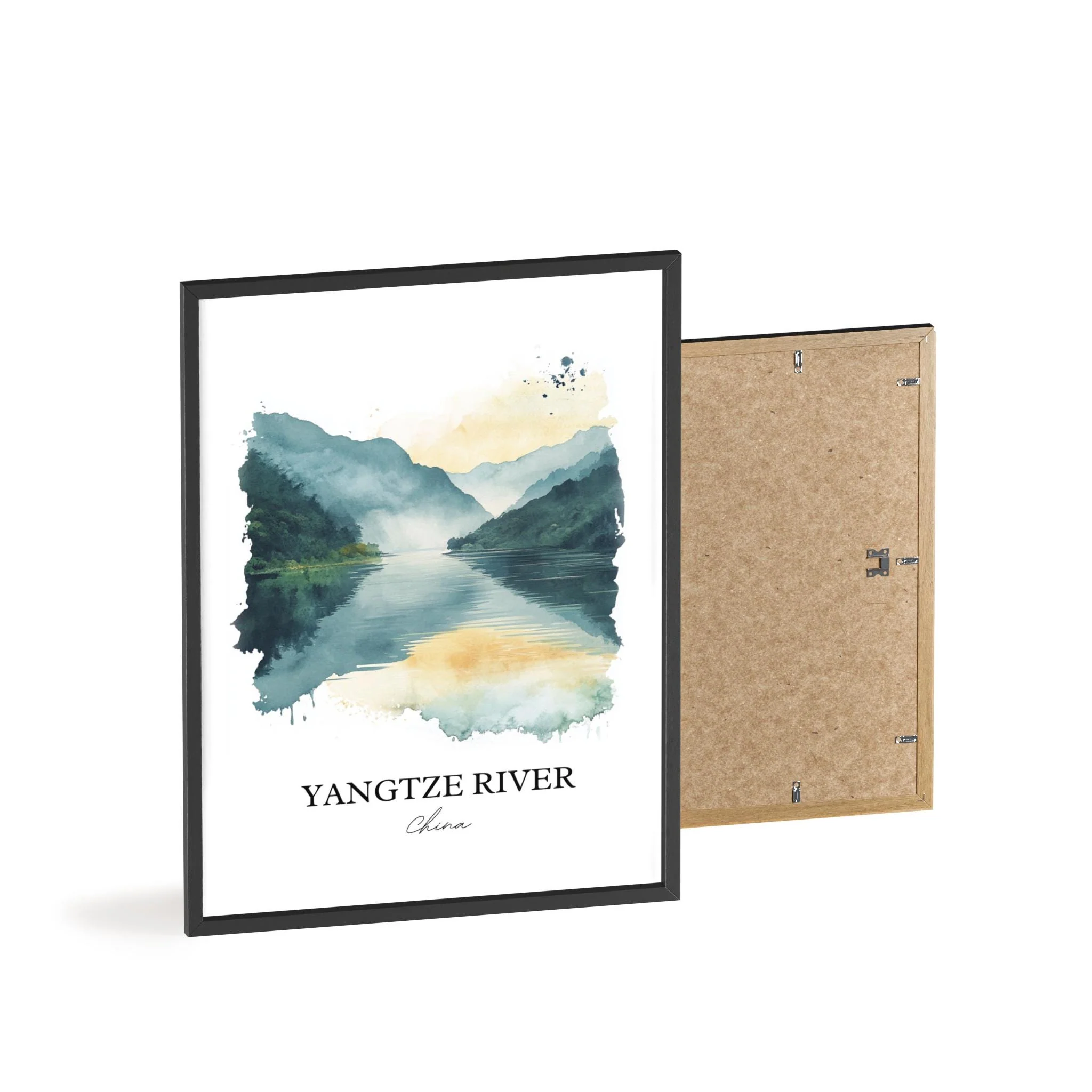 Yangtze River, China – Watercolor Art Print - Image 8