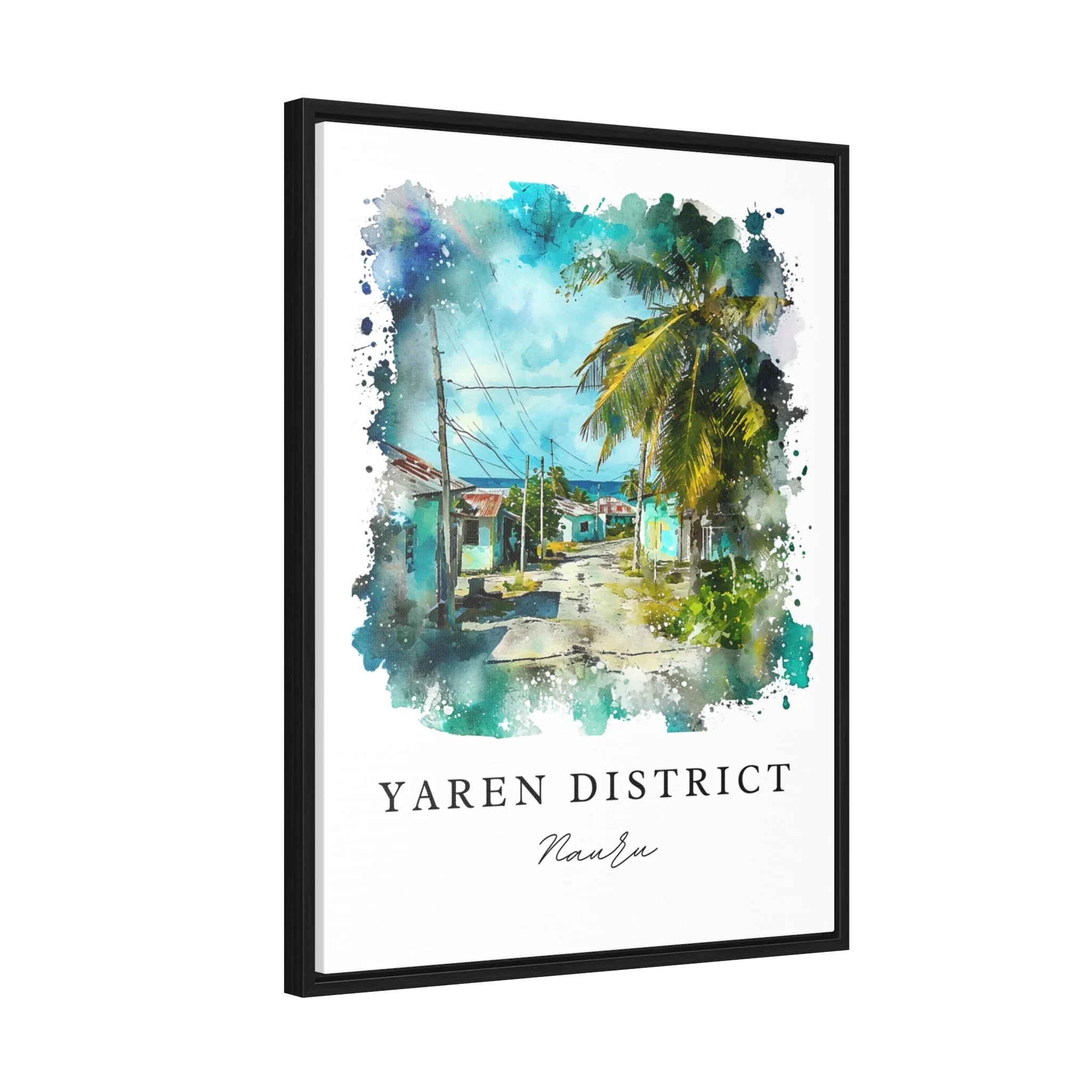 Yaren District, Nauru – Watercolor Art Print - Image 7