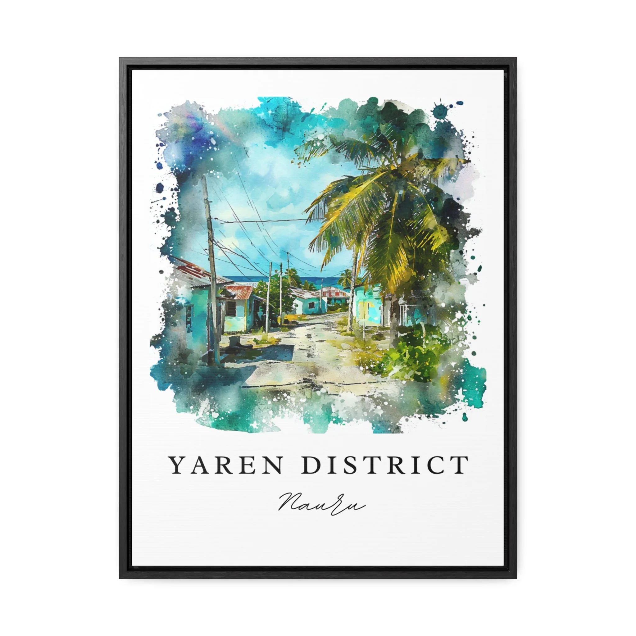 Yaren District, Nauru – Watercolor Art Print - Image 6
