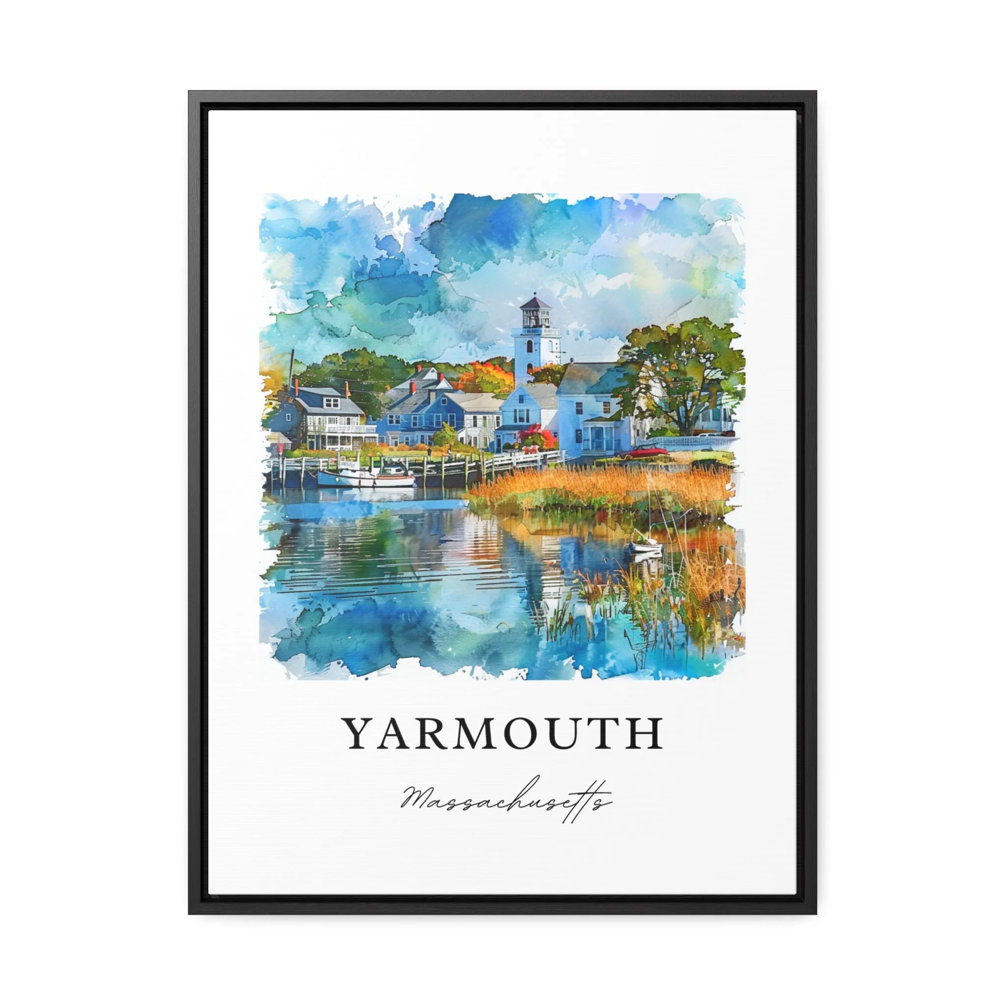 Yarmouth, USA – Watercolor Art Print - Image 5