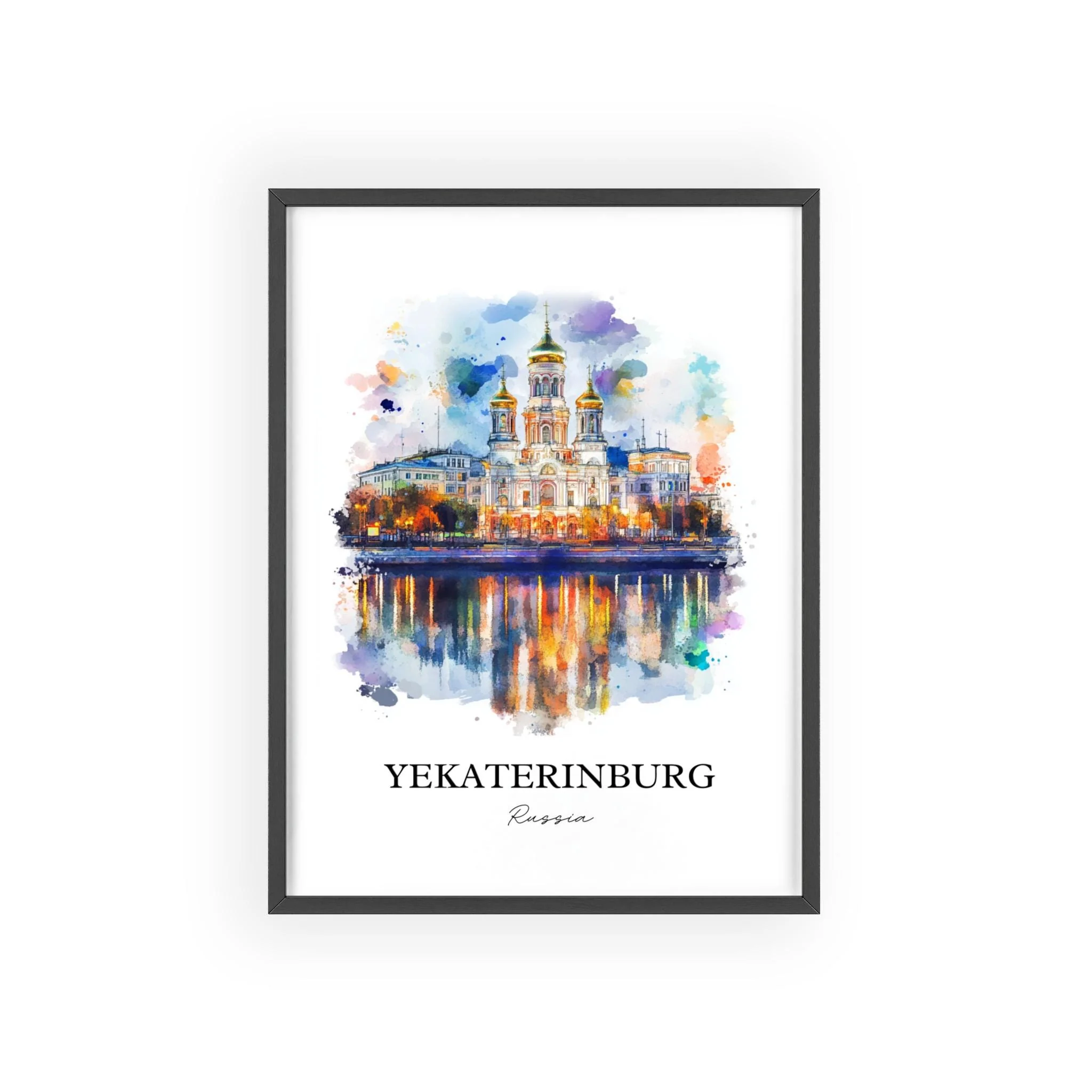 Yekaterinburg, Russia – Watercolor Art Print - Image 7