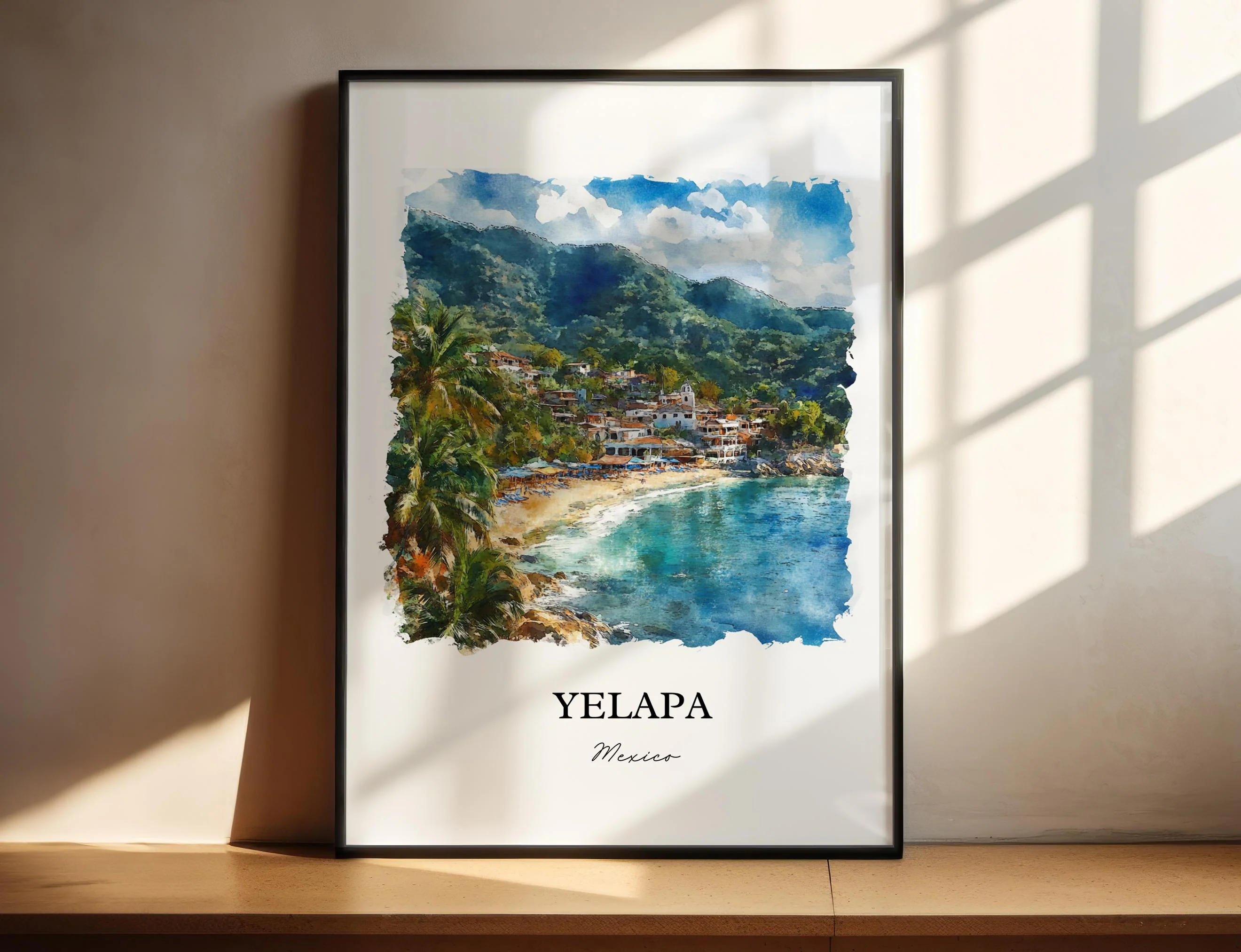 Yelapa, Mexico – Watercolor Art Print