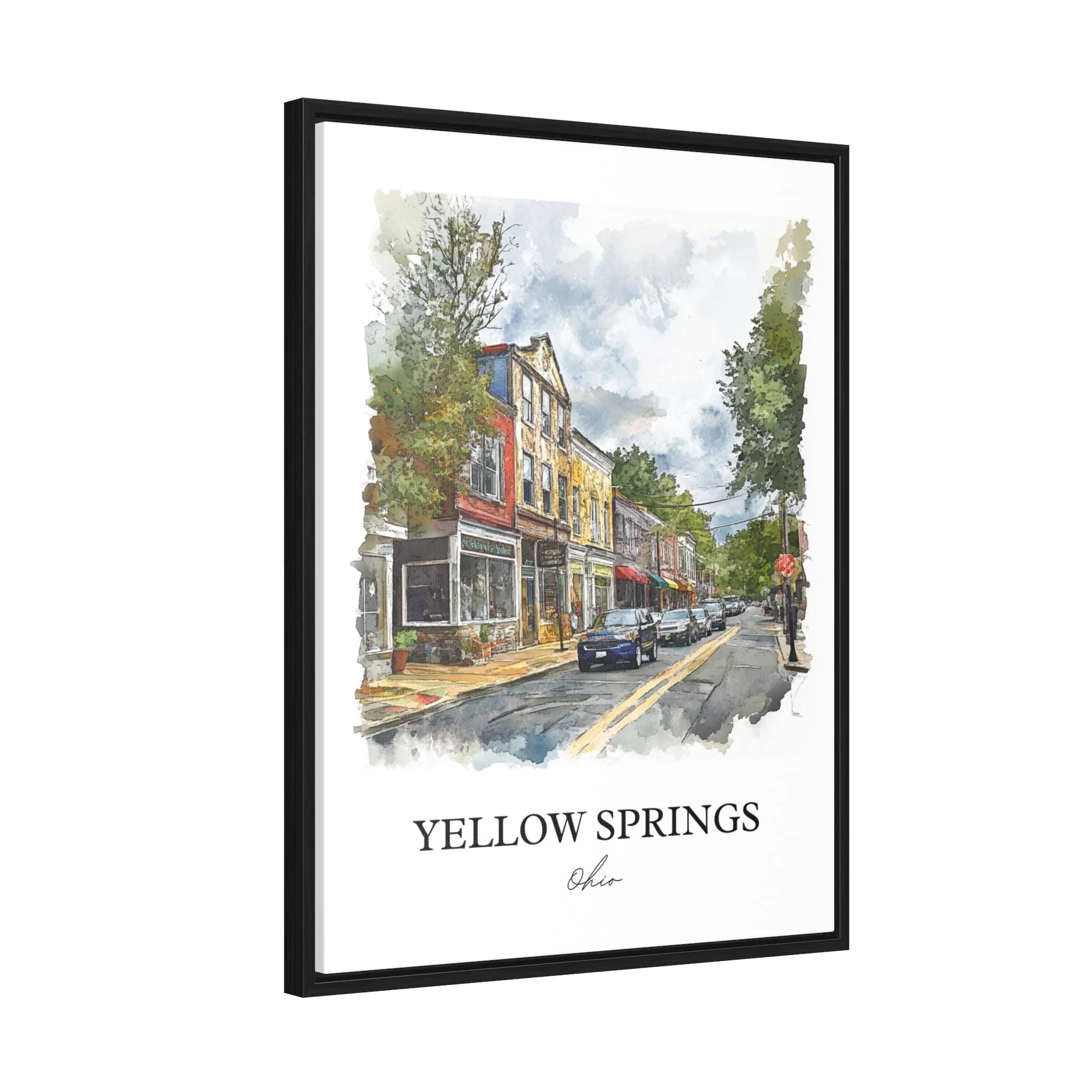 Yellow Springs, USA – Watercolor Art Print - Image 8
