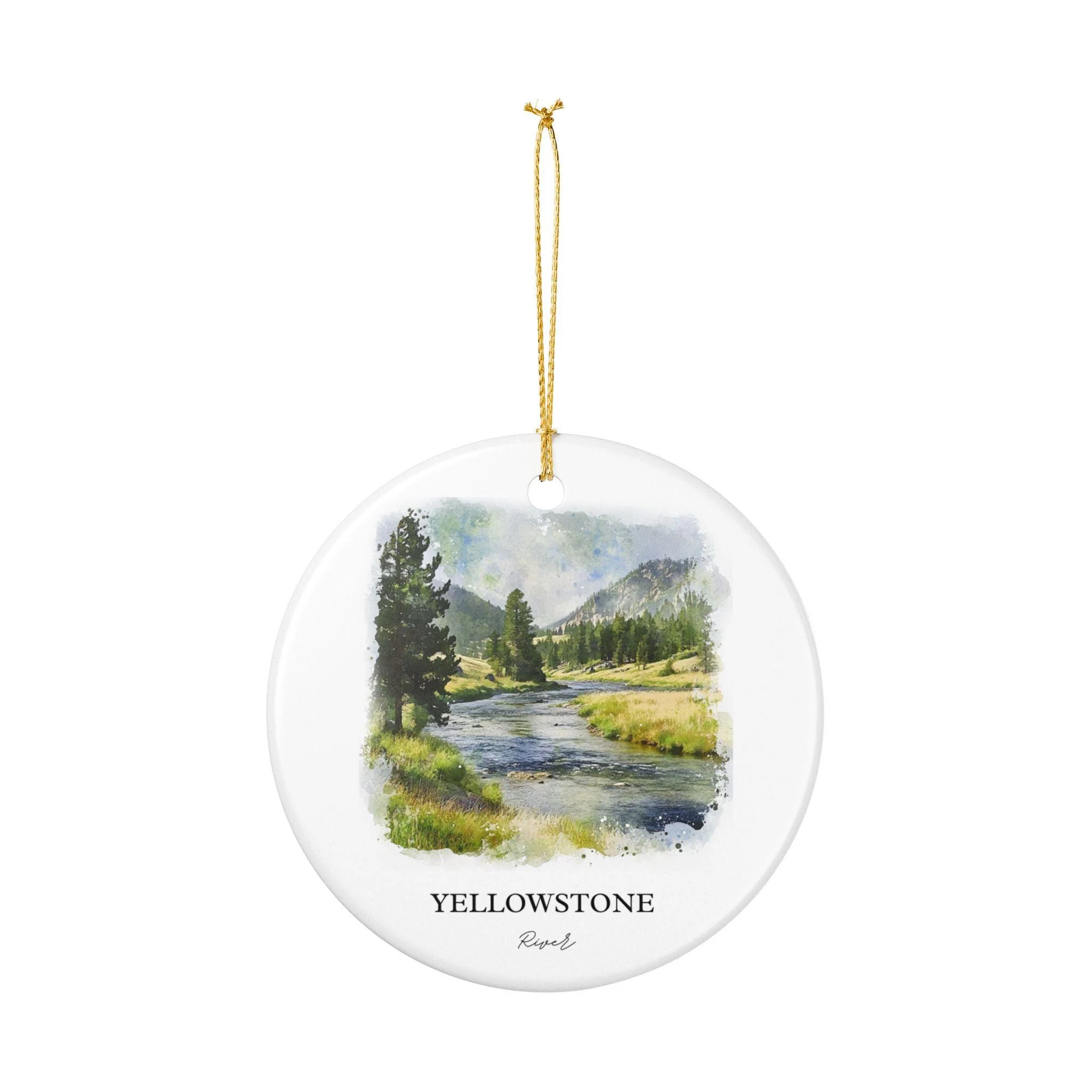 Yellowstone River Ornament: Unique Yellowstone Souvenir, Yellowstone River Xmas Decor, and Authentic Yellowstone River Gift - Image 2