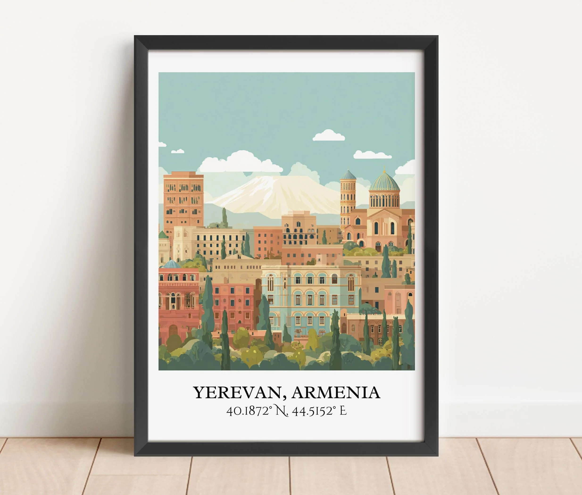 Yerevan, Armenia – Watercolor Art Print - Image 4