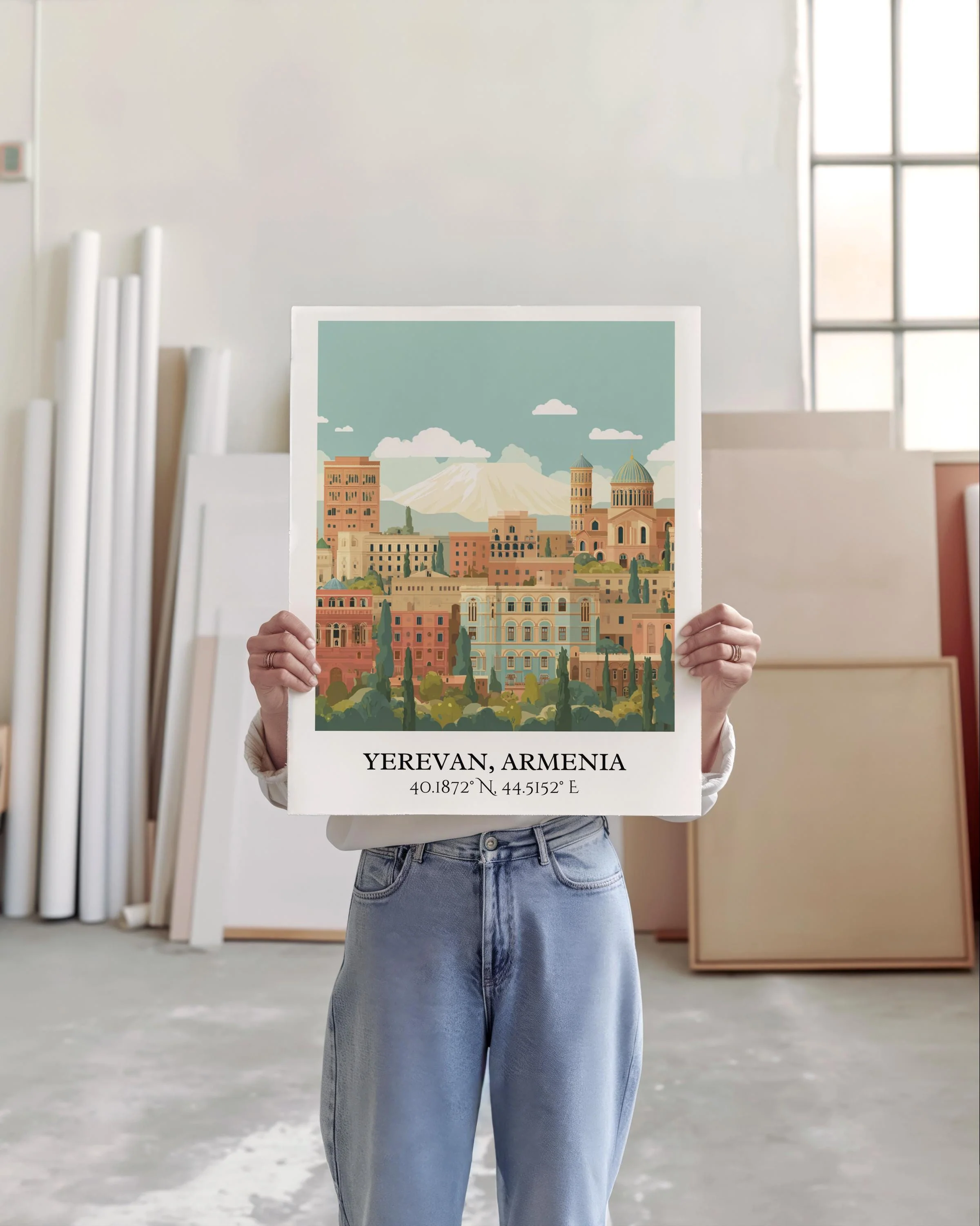 Yerevan, Armenia – Watercolor Art Print - Image 5