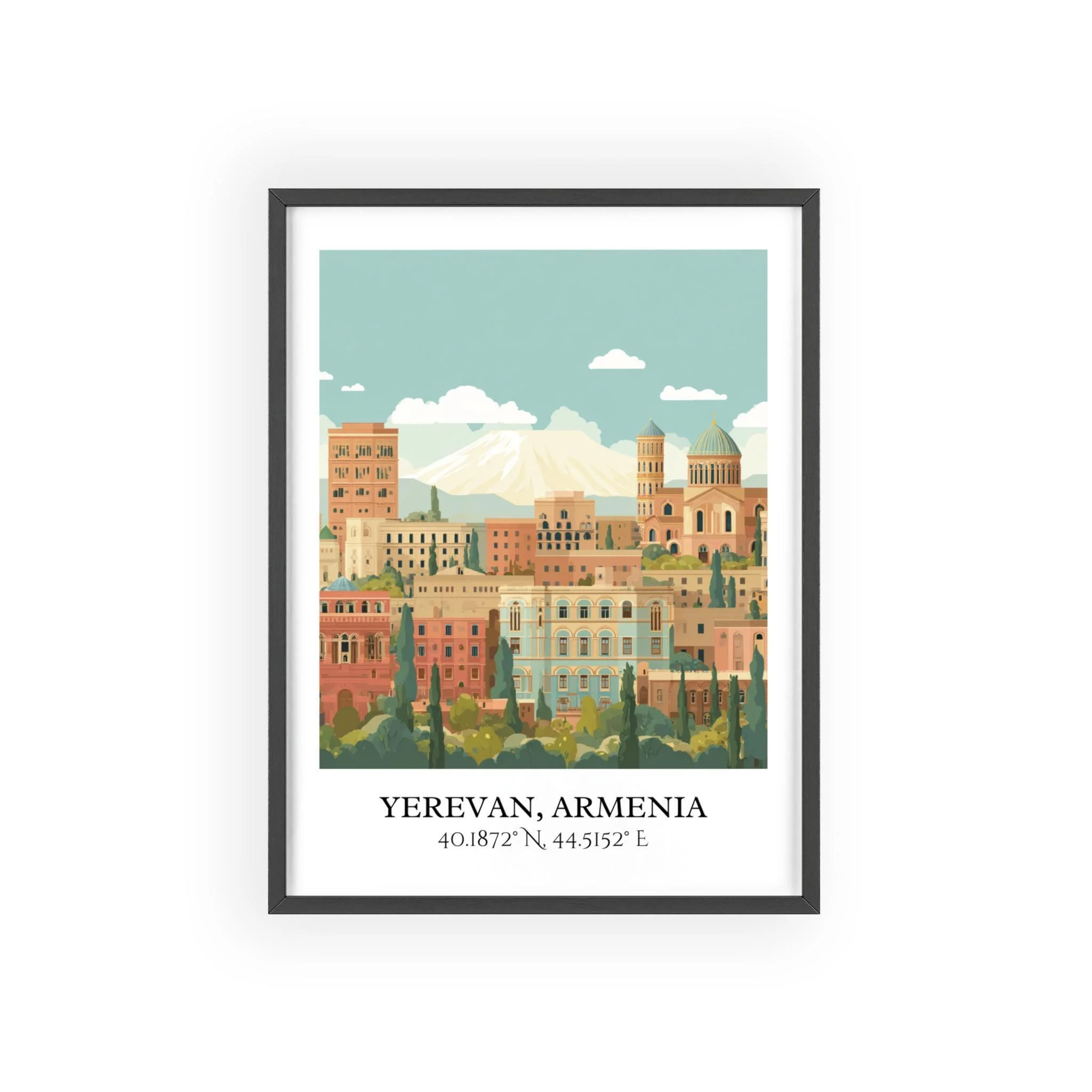 Yerevan, Armenia – Watercolor Art Print - Image 7