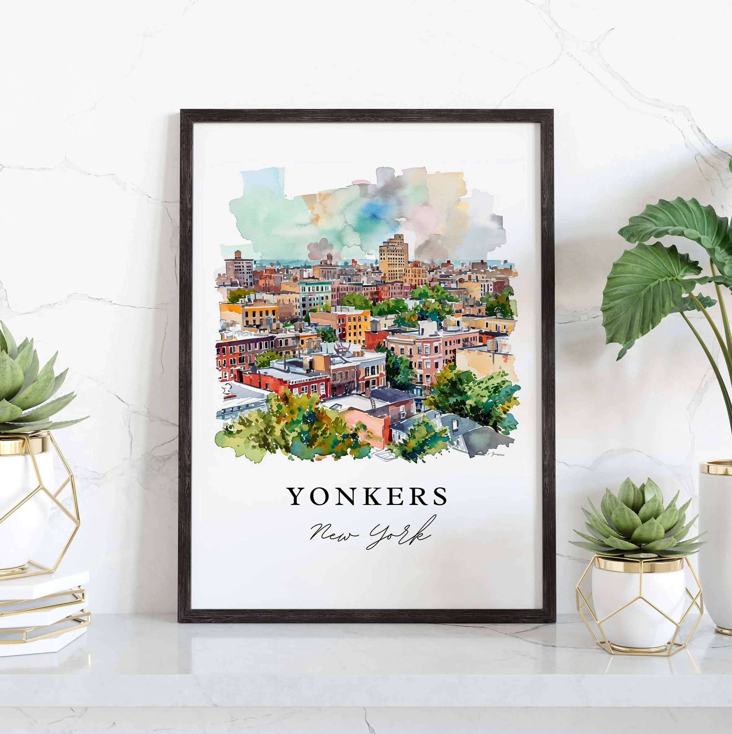 Yonkers, New York – Watercolor Art Print - Image 5