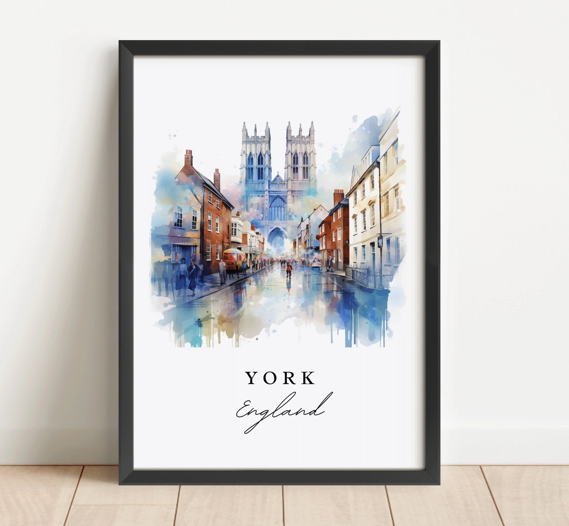 York, England – Watercolor Art Print - Image 6