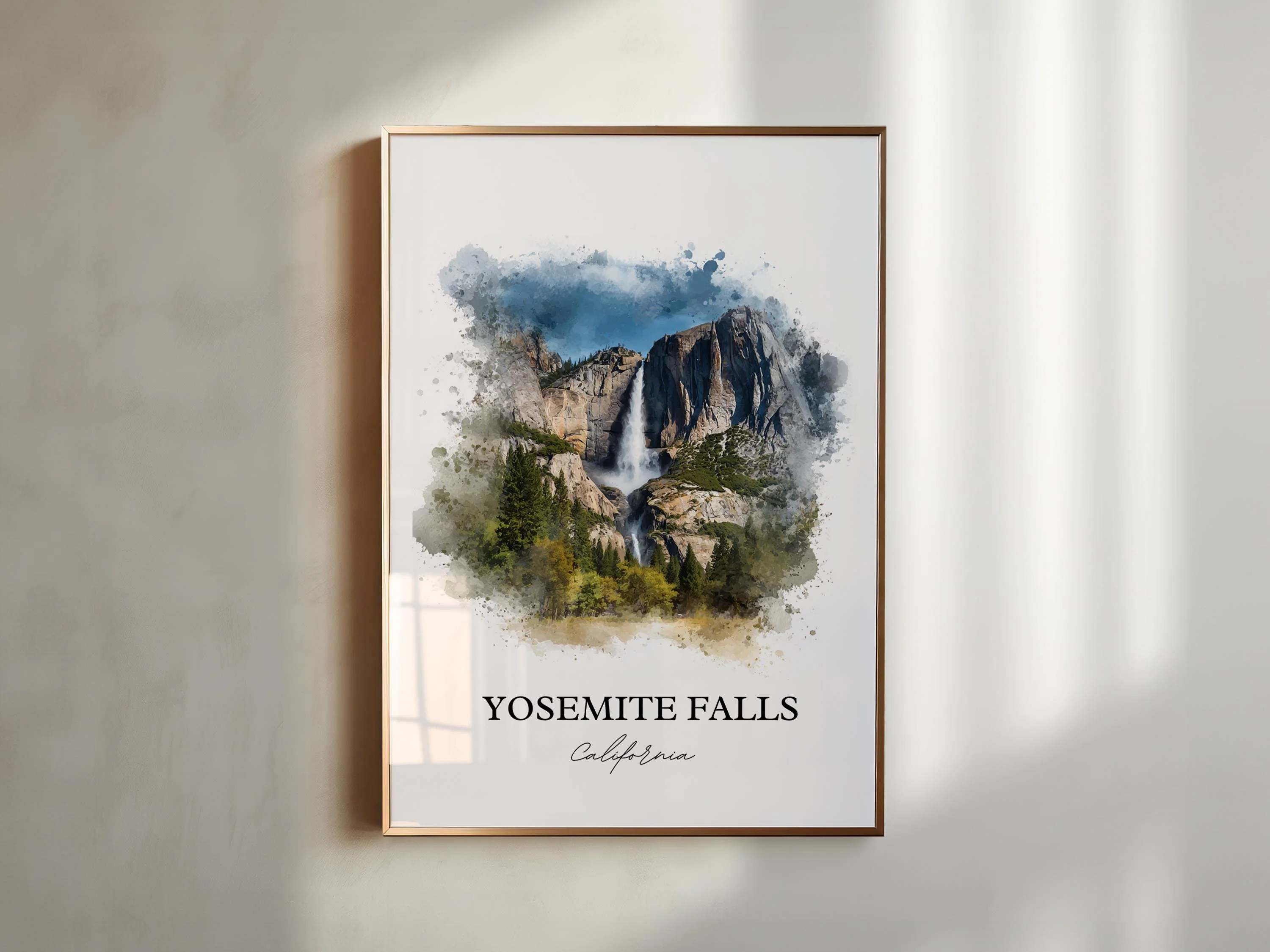 Yosemite Falls, USA – Watercolor Art Print - Image 5