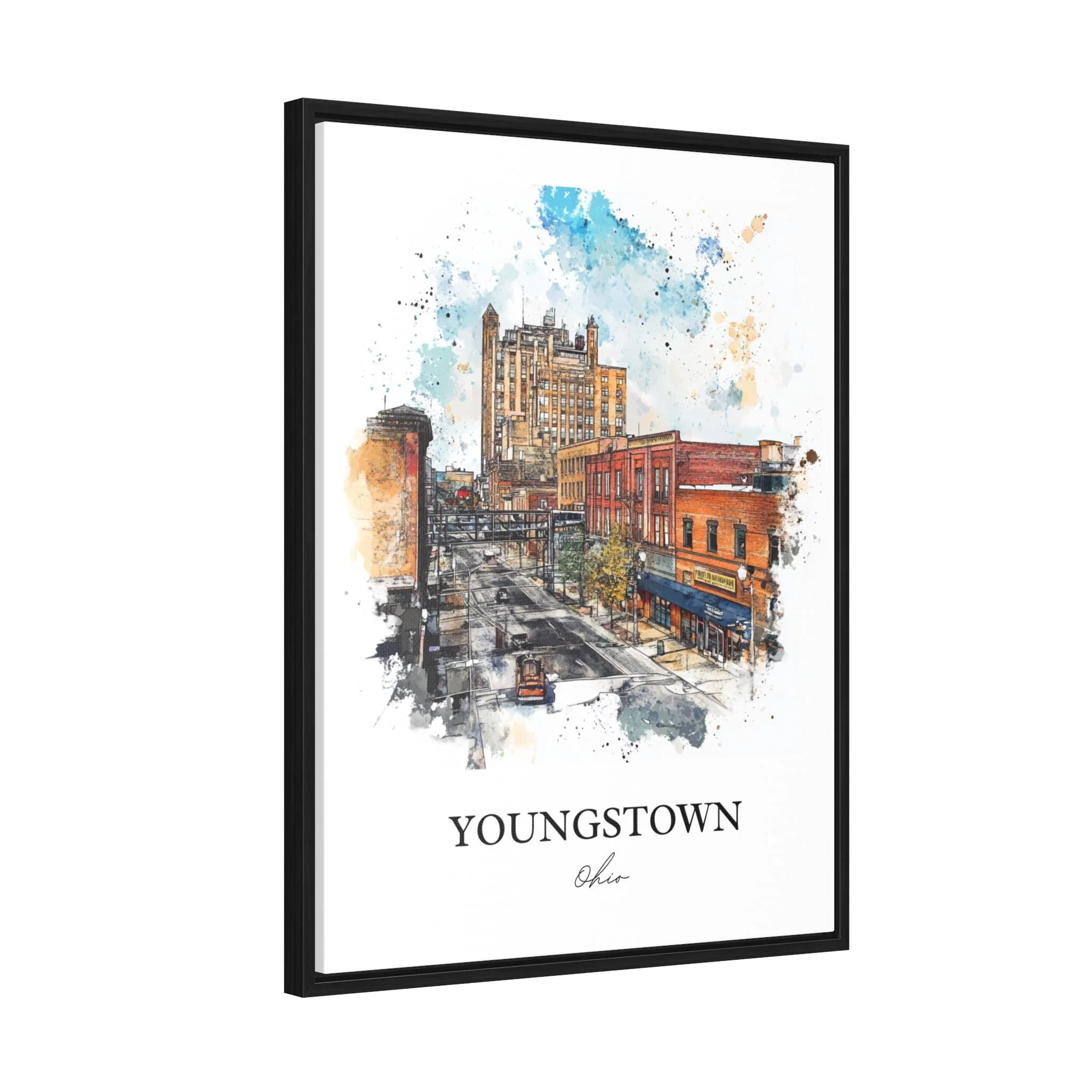 Youngstown, Ohio, USA – Watercolor Art Print - Image 8