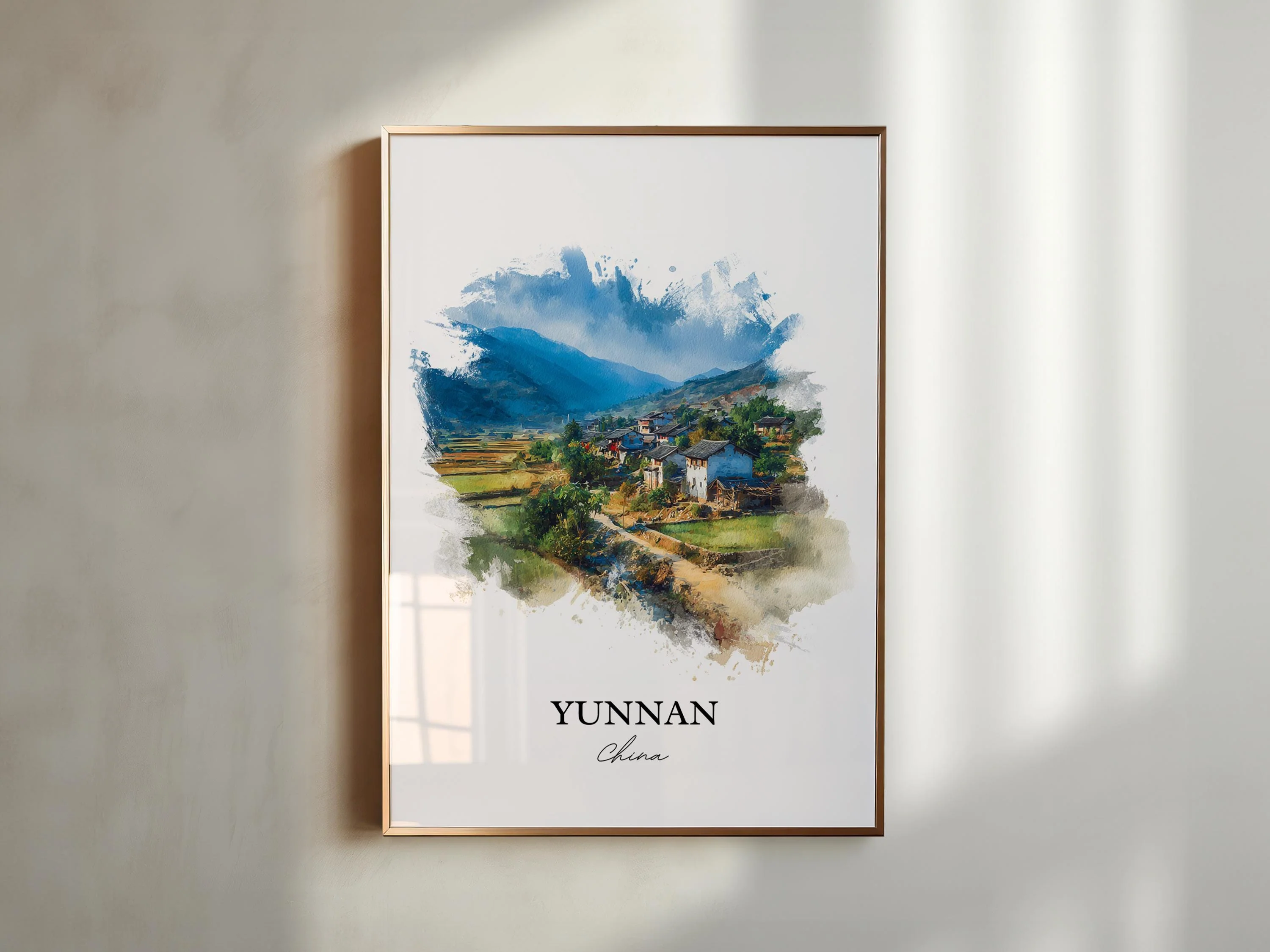 Yunnan, China – Watercolor Art Print - Image 5