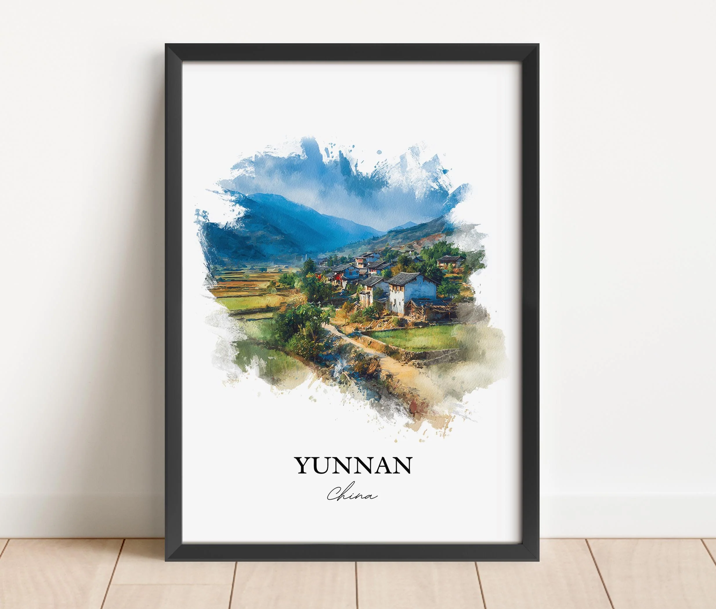 Yunnan, China – Watercolor Art Print - Image 6